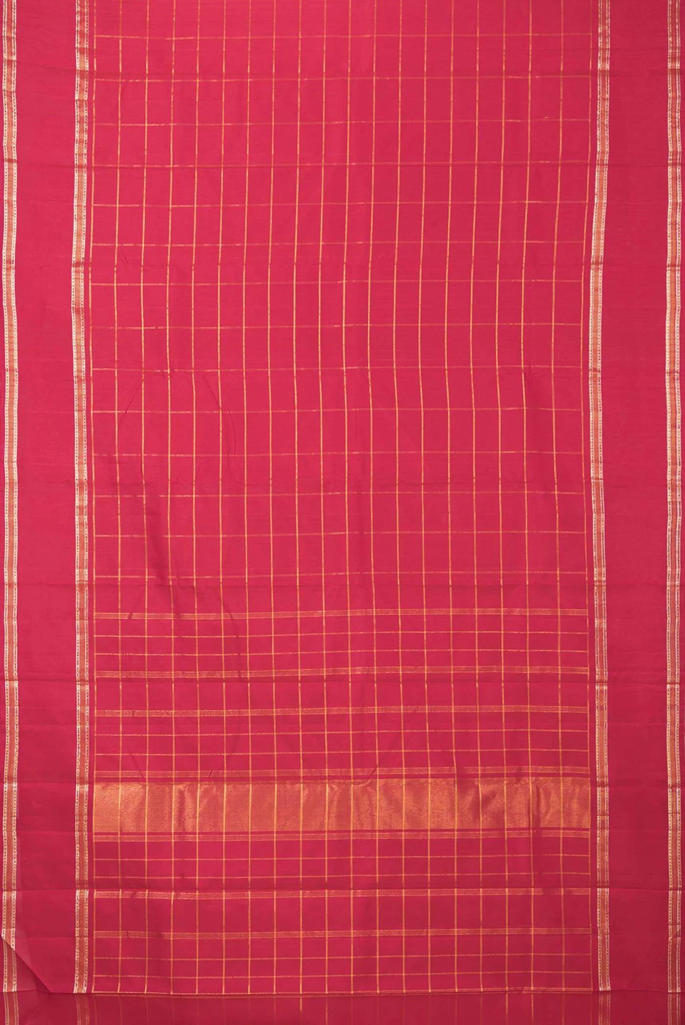 Pink Dual Tone Kanchipuram Silk Saree - Image 6