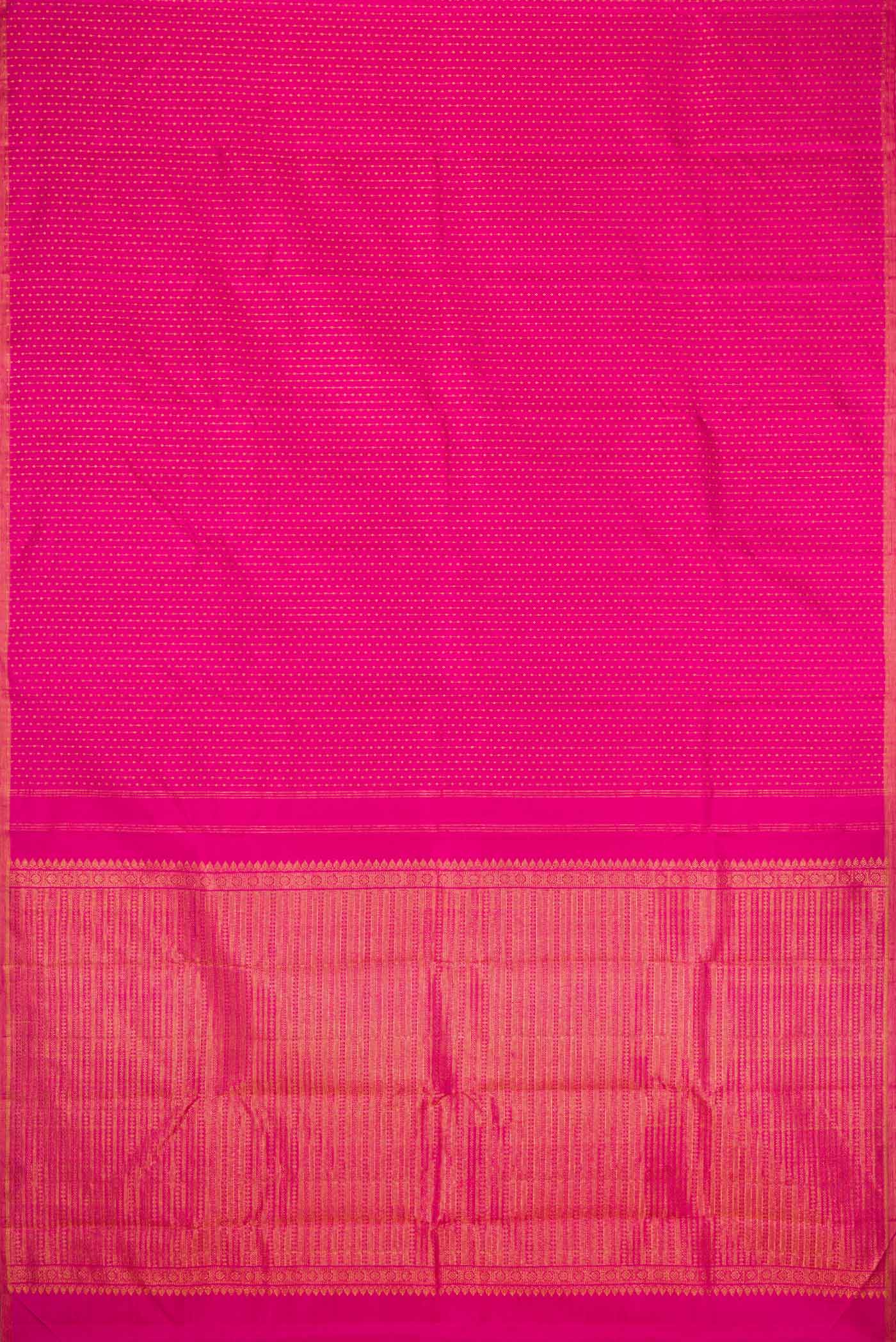 Pink Dual Tone Kanchipuram Silk Saree - Image 6