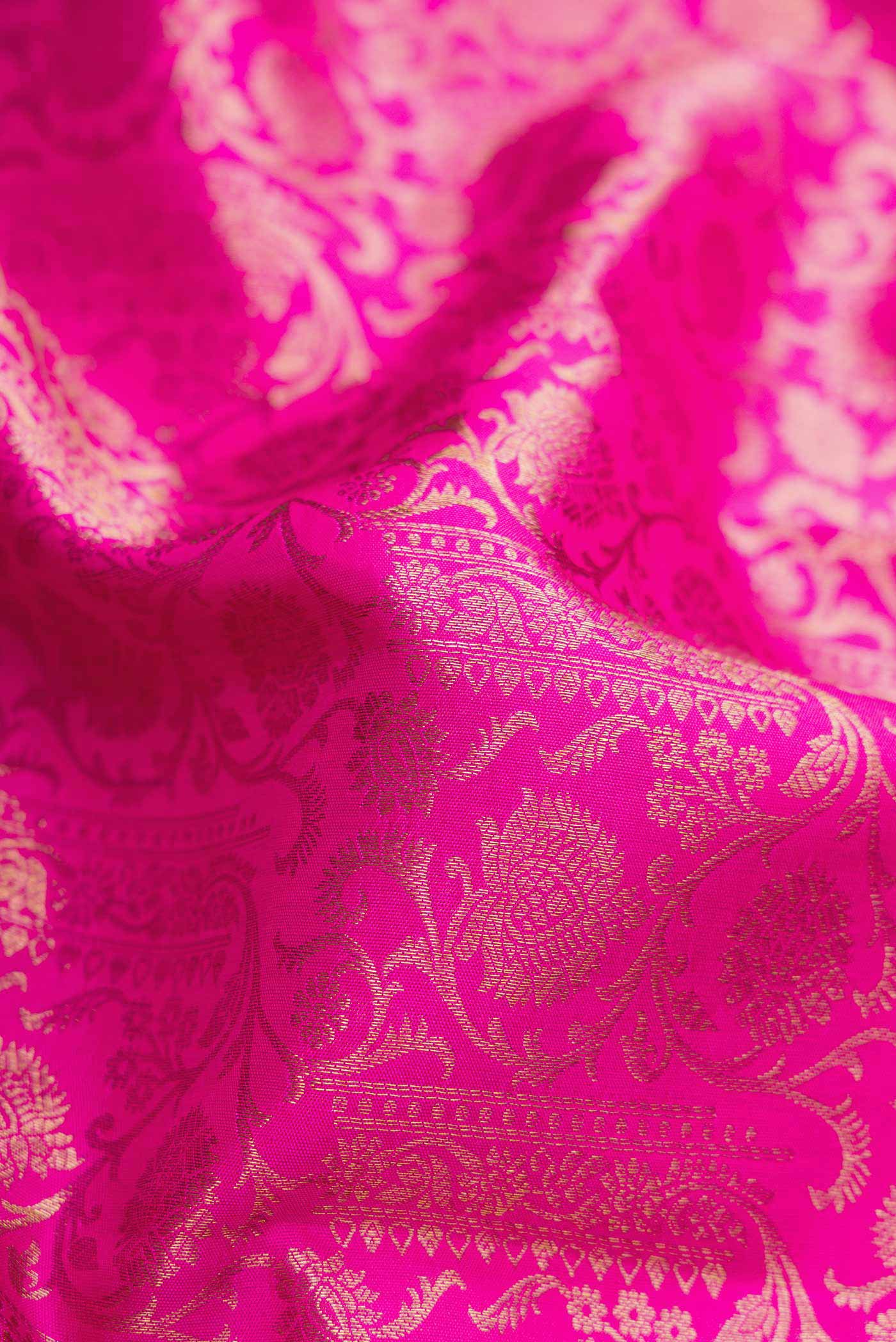 Rani Pink Kanchipuram Silk Saree - Image 2
