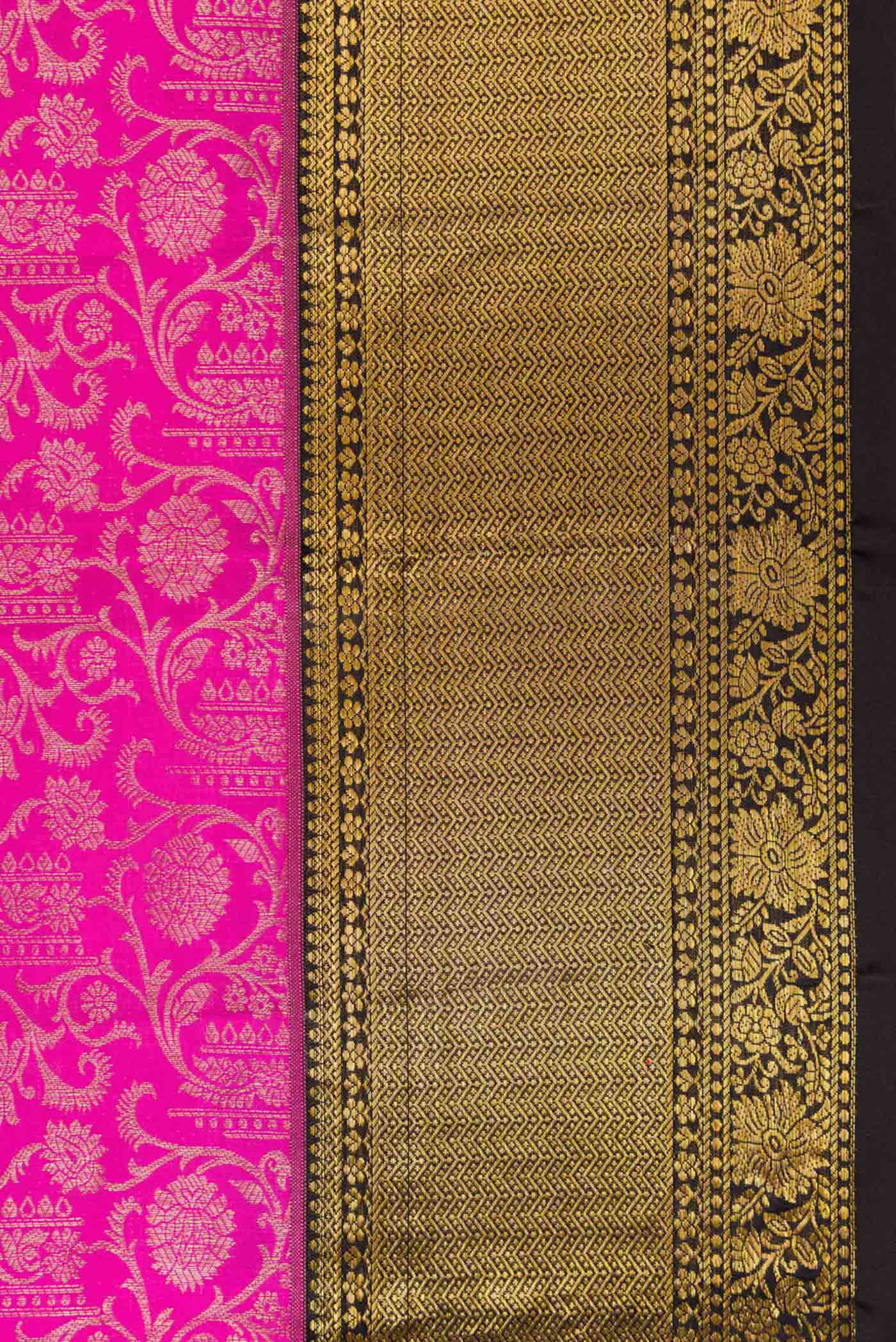 Rani Pink Kanchipuram Silk Saree - Image 3