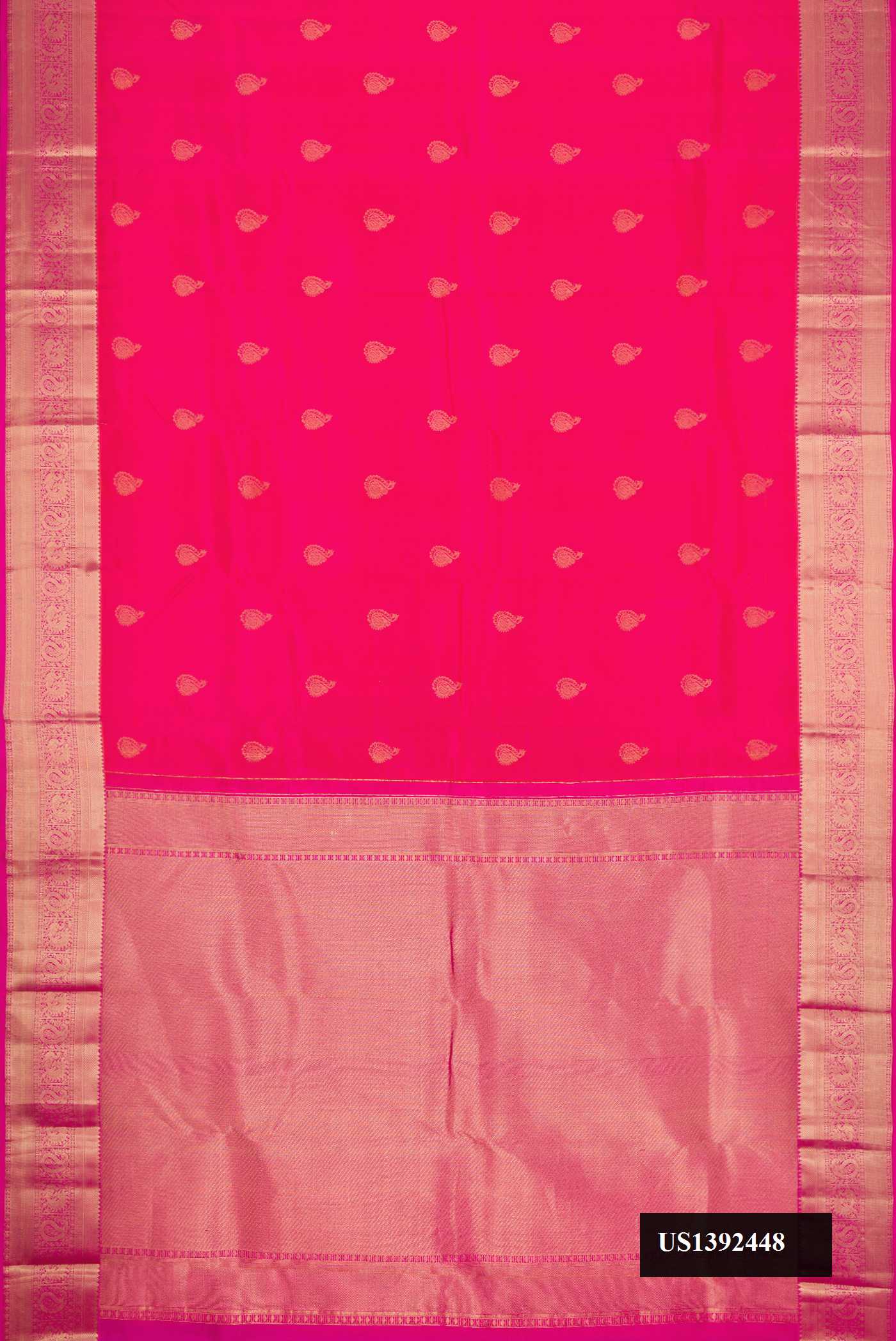 Pink Dual Tone Kanchipuram Silk Saree