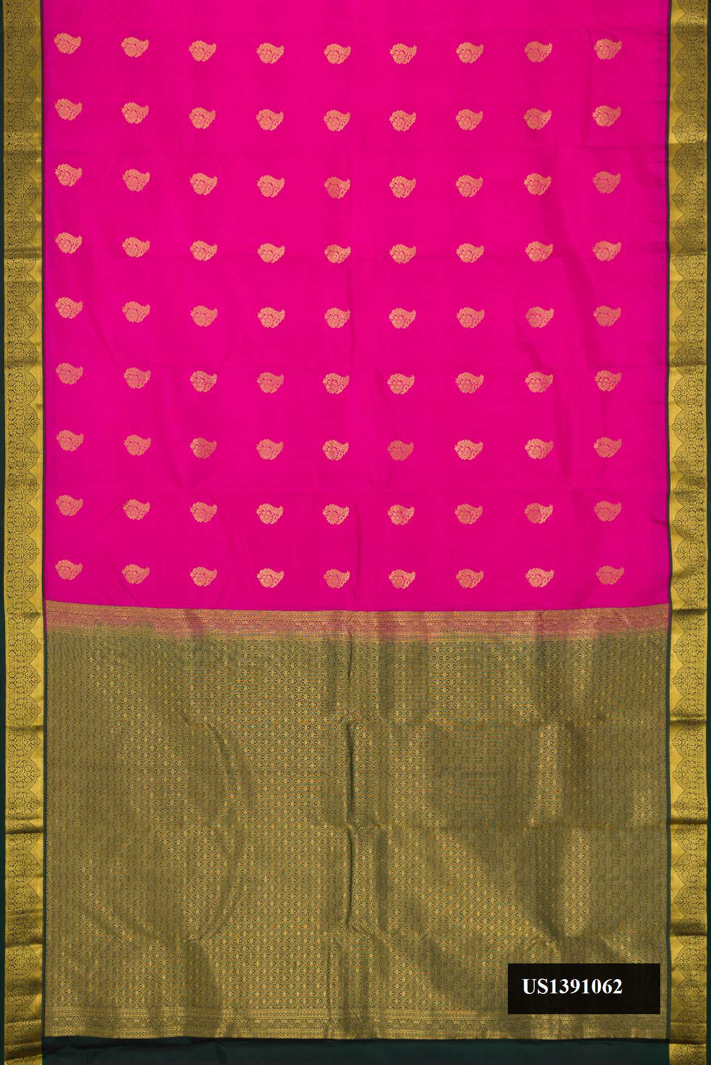 Pink Dual Tone Kanchipuram Silk Saree