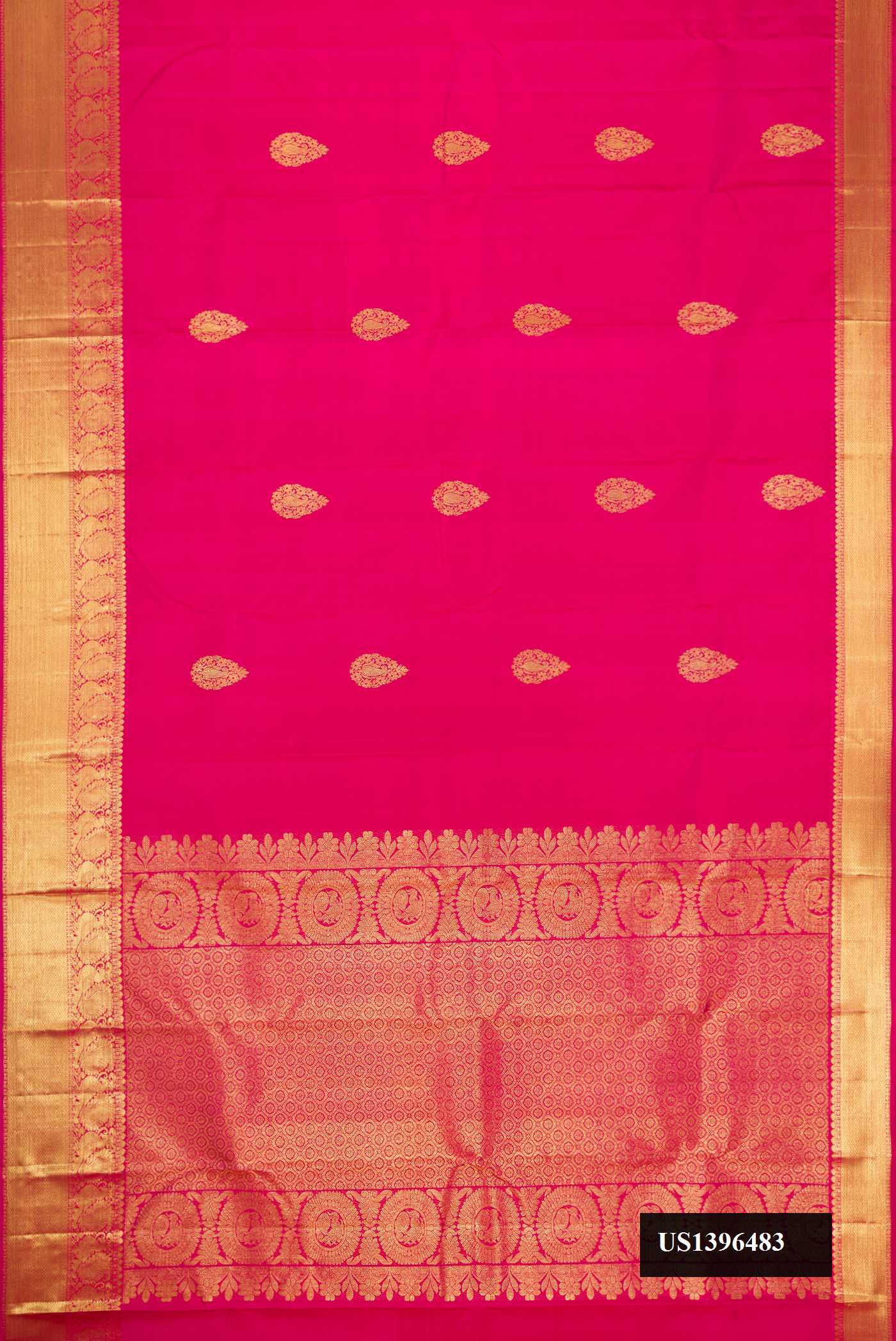 Pink Dual Tone Kanchipuram Silk Saree