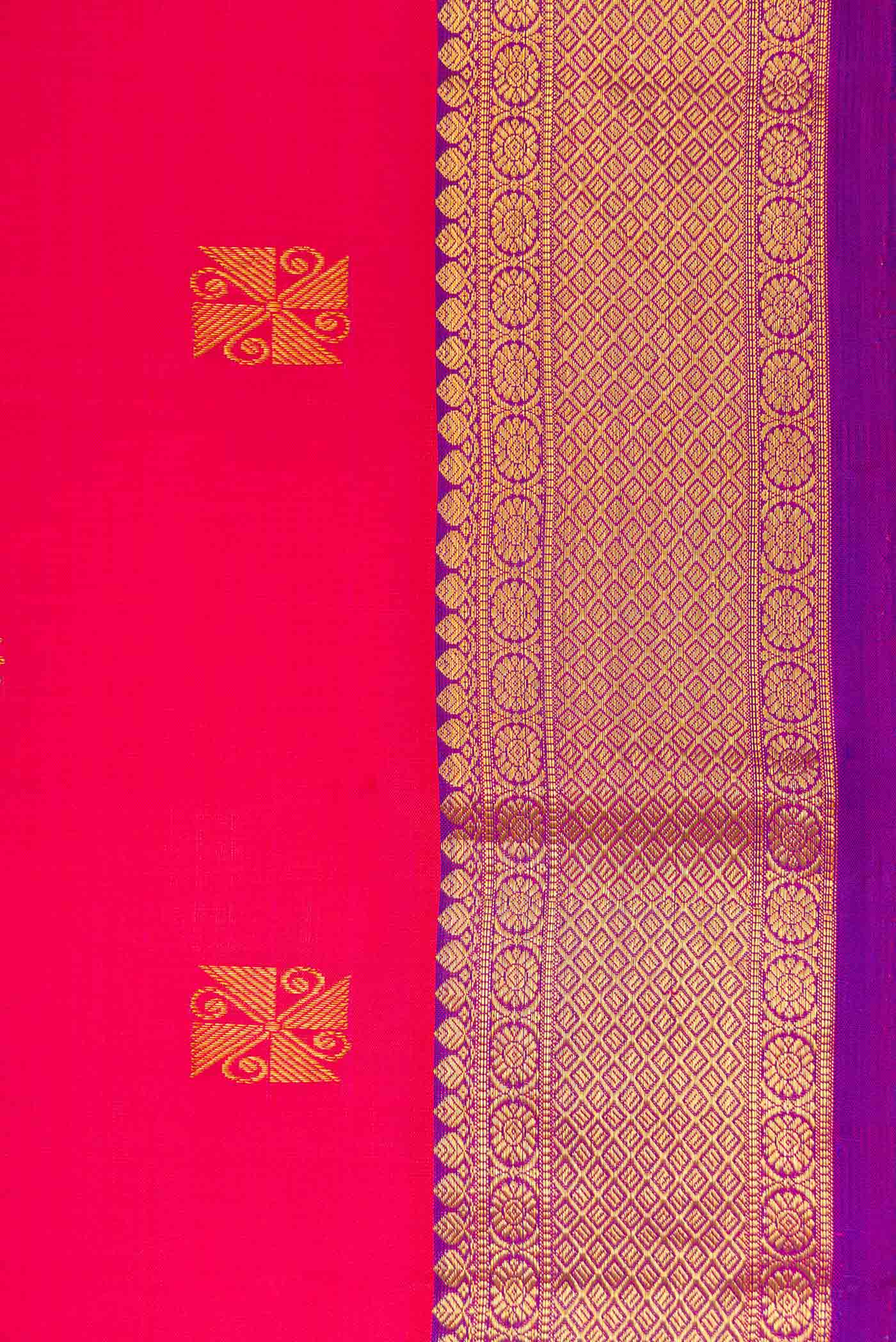 Pink Kanchipuram Silk Saree - Image 3