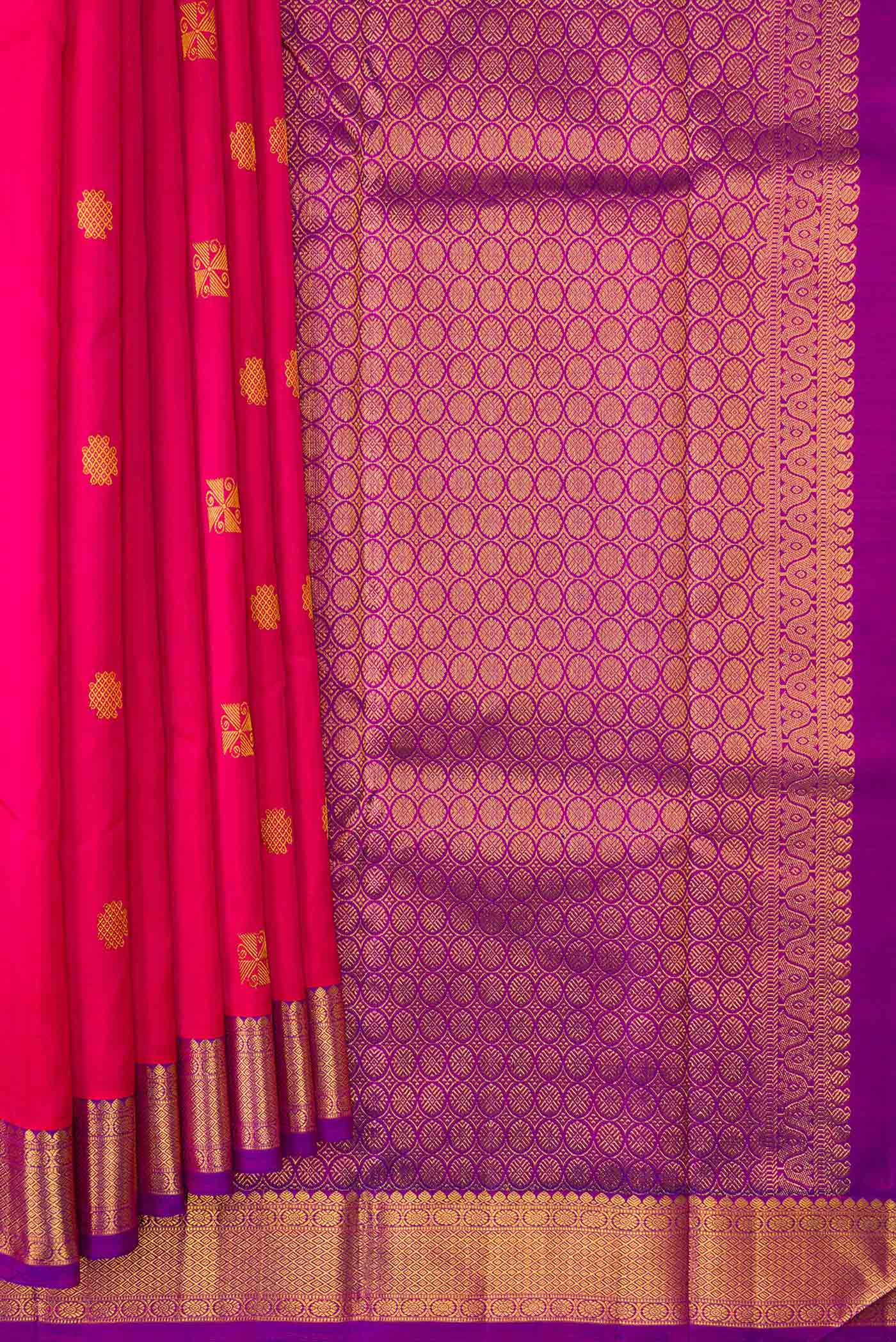 Pink Kanchipuram Silk Saree - Image 4
