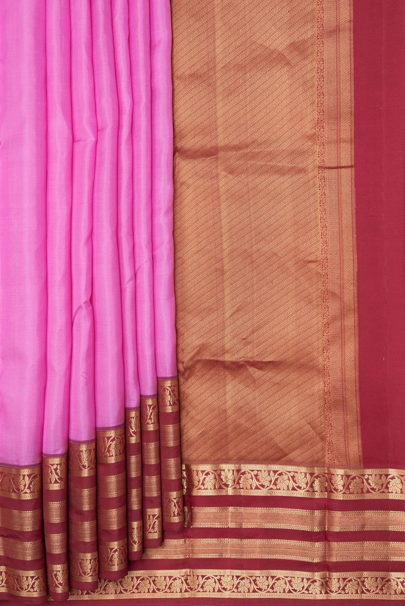 Pink Kanchipuram Silk Saree - Image 4