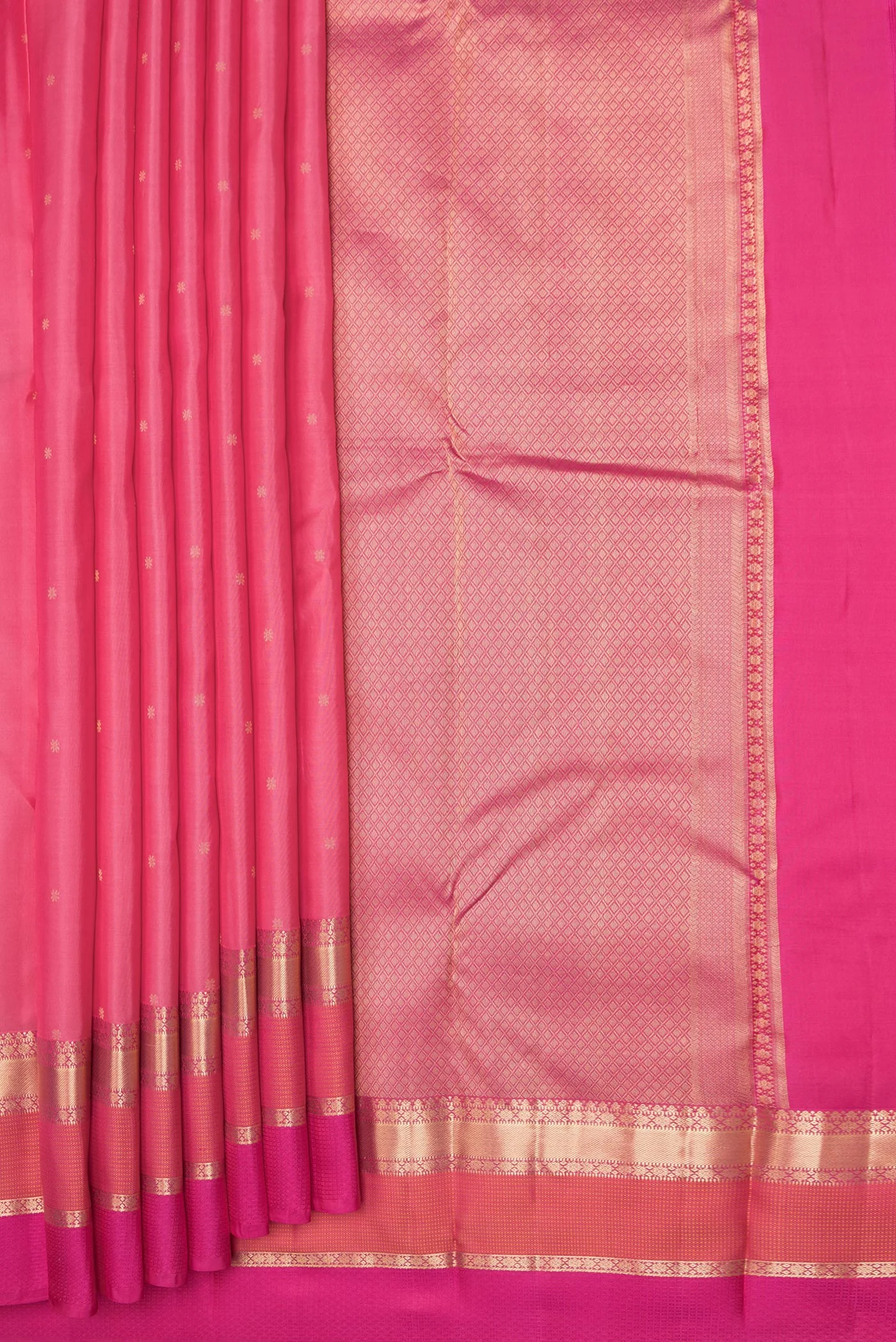 Pink Kanchipuram Silk Saree - Image 4