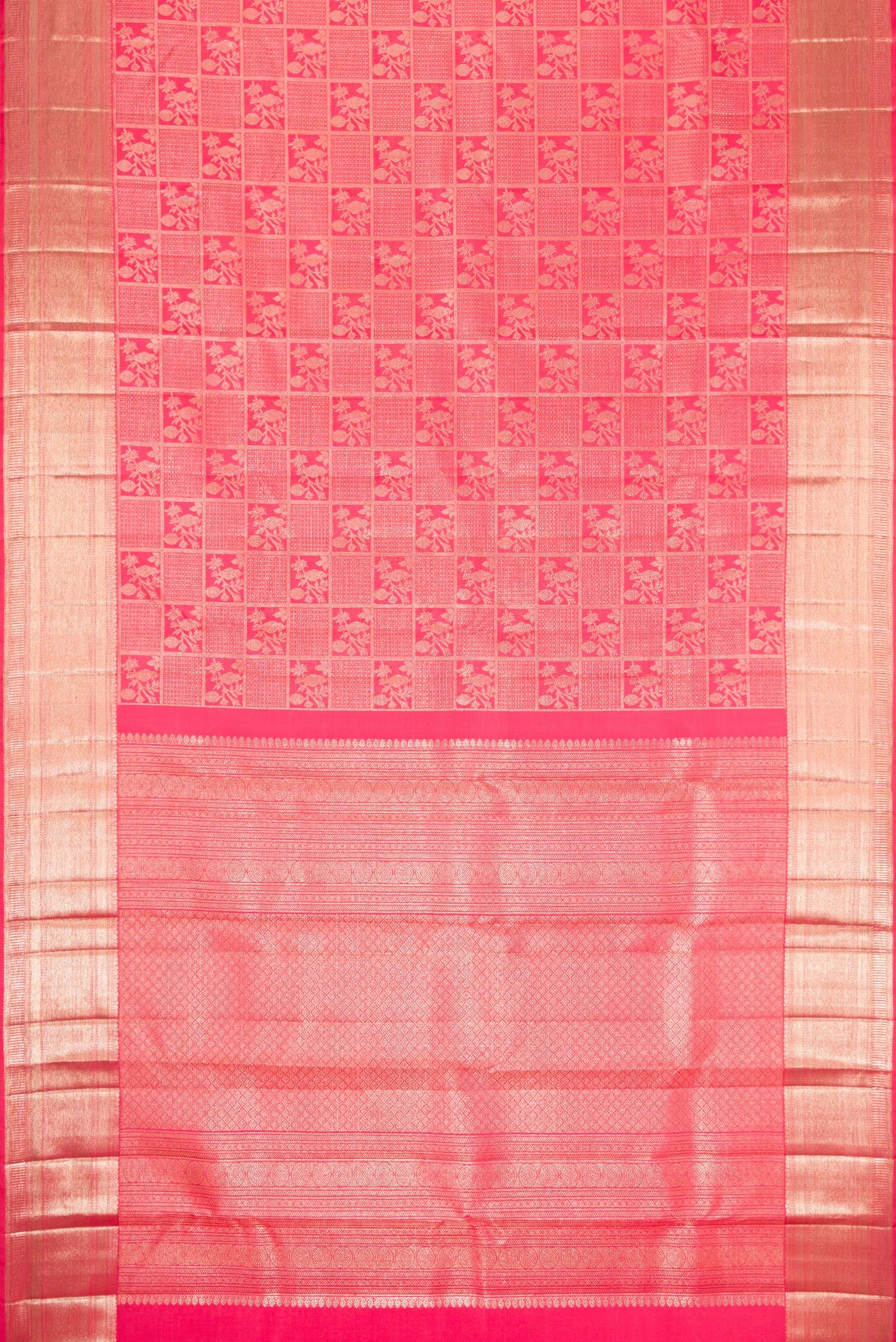 Pink Kanchipuram Silk Saree - Image 6