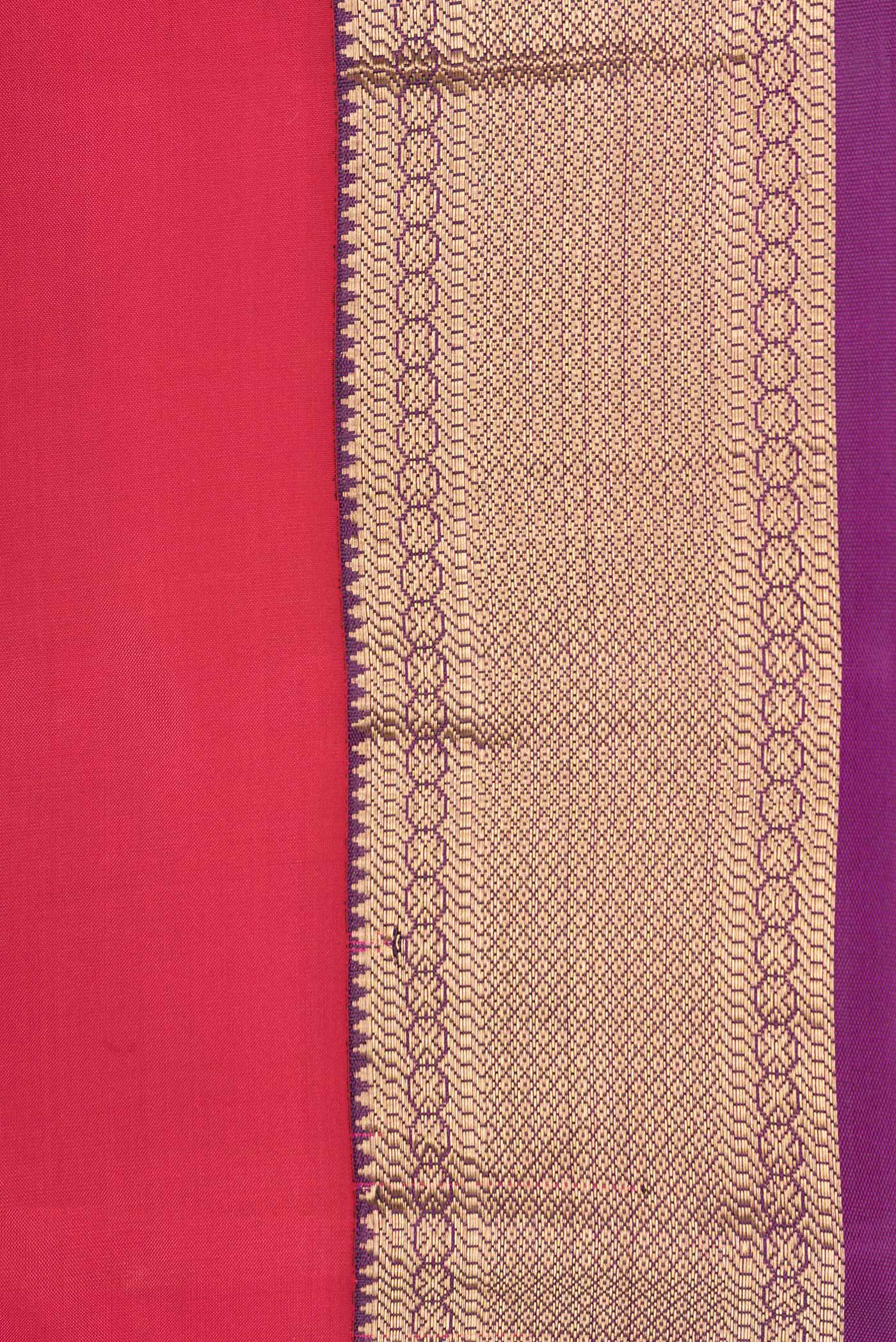 Pink Kanchipuram Silk Saree - Image 3