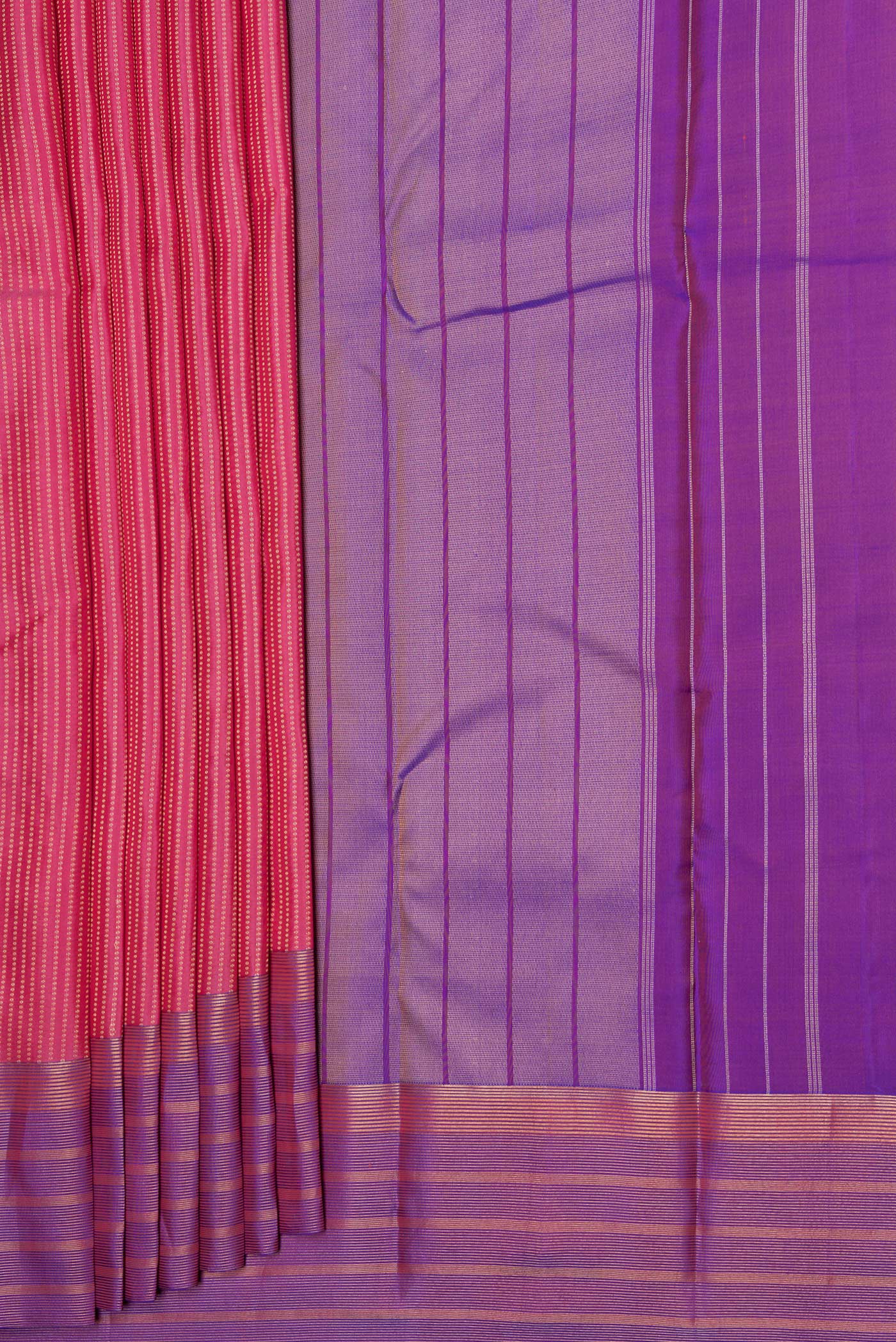 Pink Kanchipuram Silk Saree - Image 4