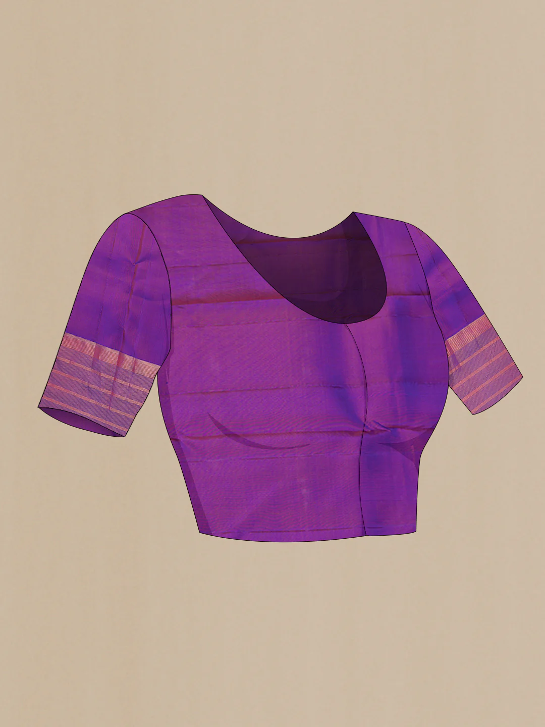 Pink Kanchipuram Silk Saree - Image 5