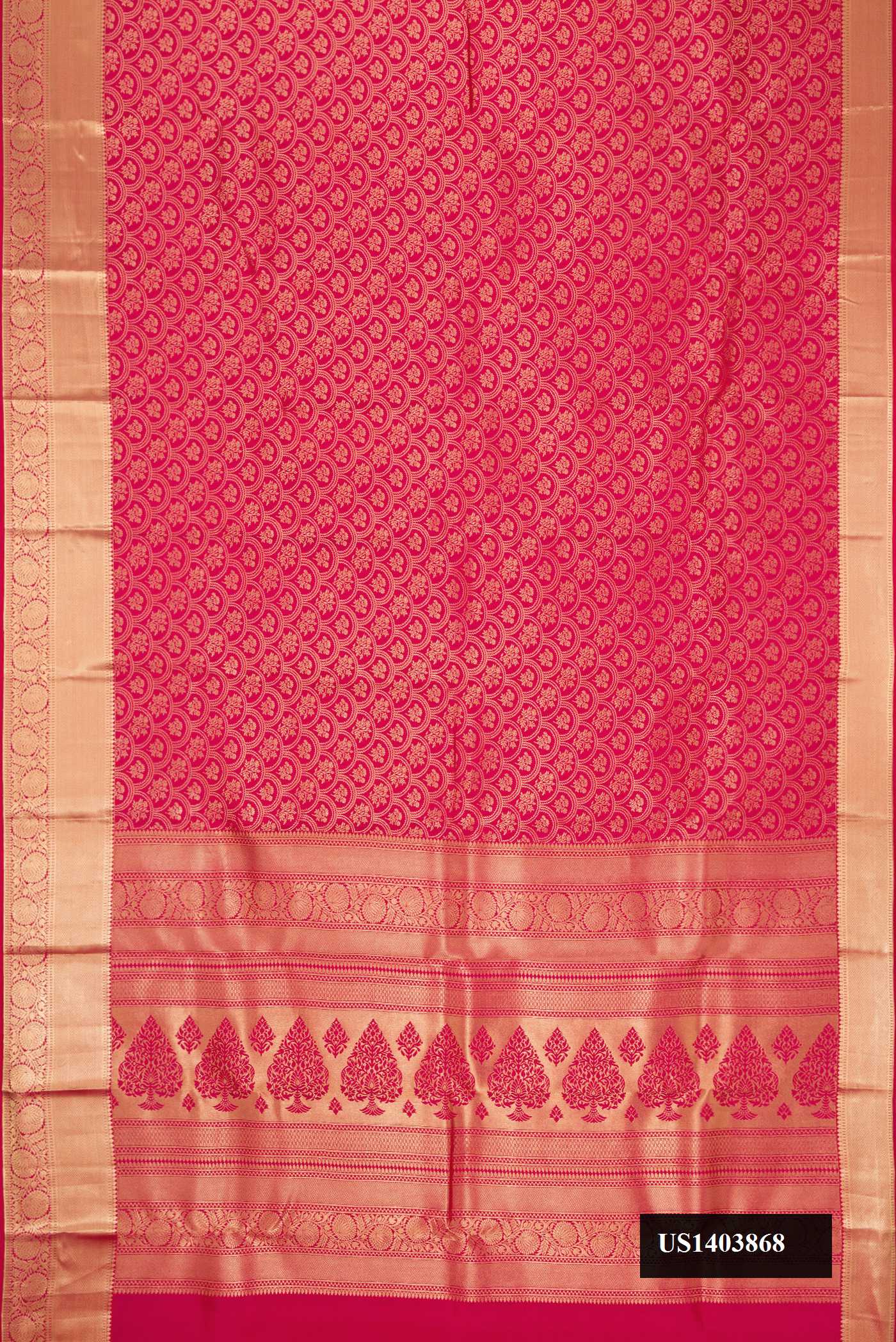 Pink Dual Tone Kanchipuram Silk Saree