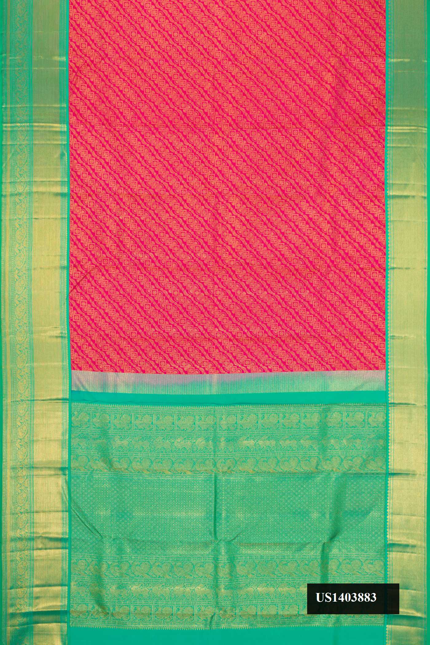 Pink Dual Tone Kanchipuram Silk Saree