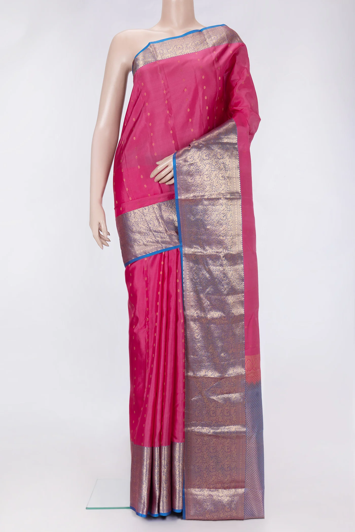 Pink Kanchipuram Silk Saree