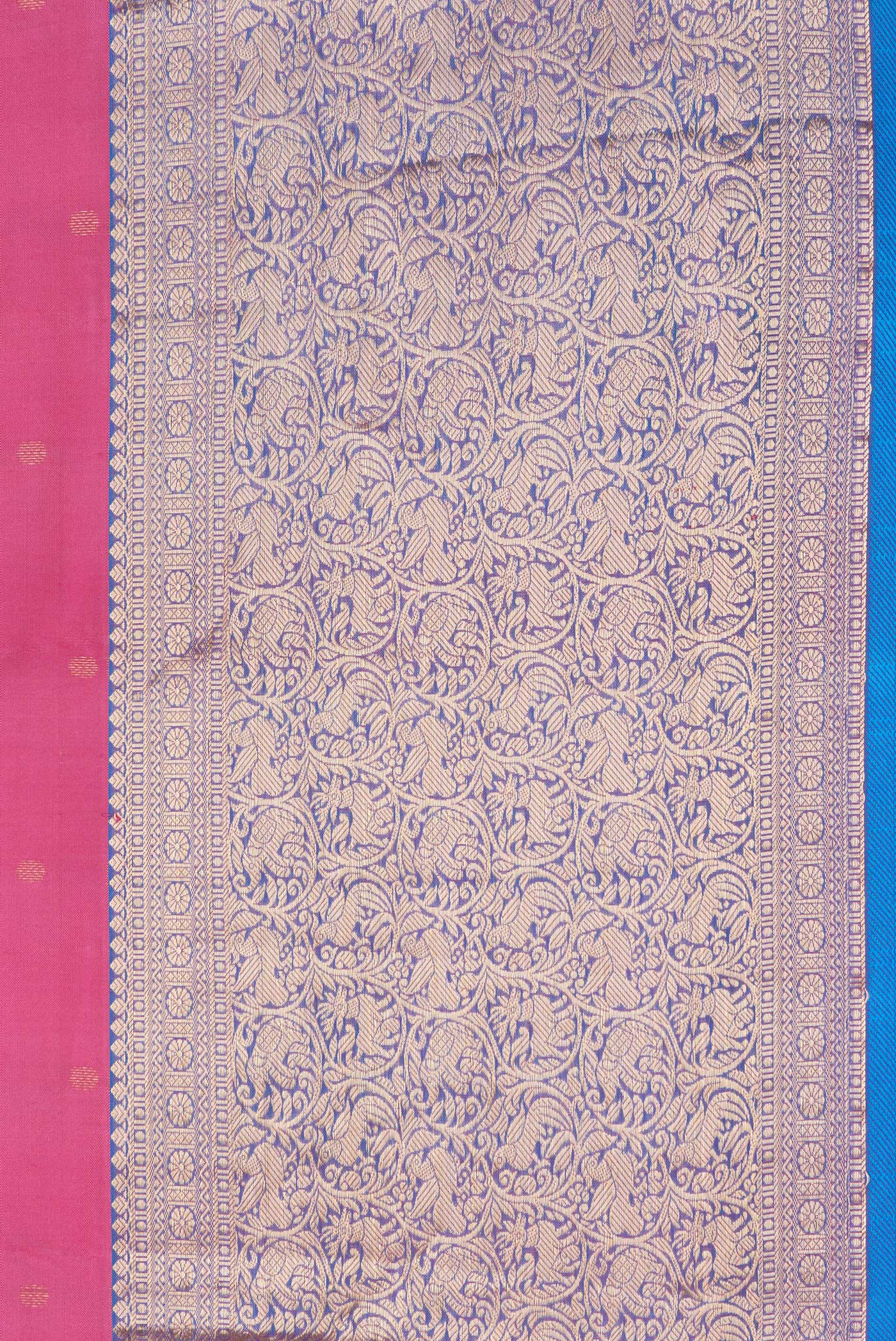 Pink Kanchipuram Silk Saree - Image 3