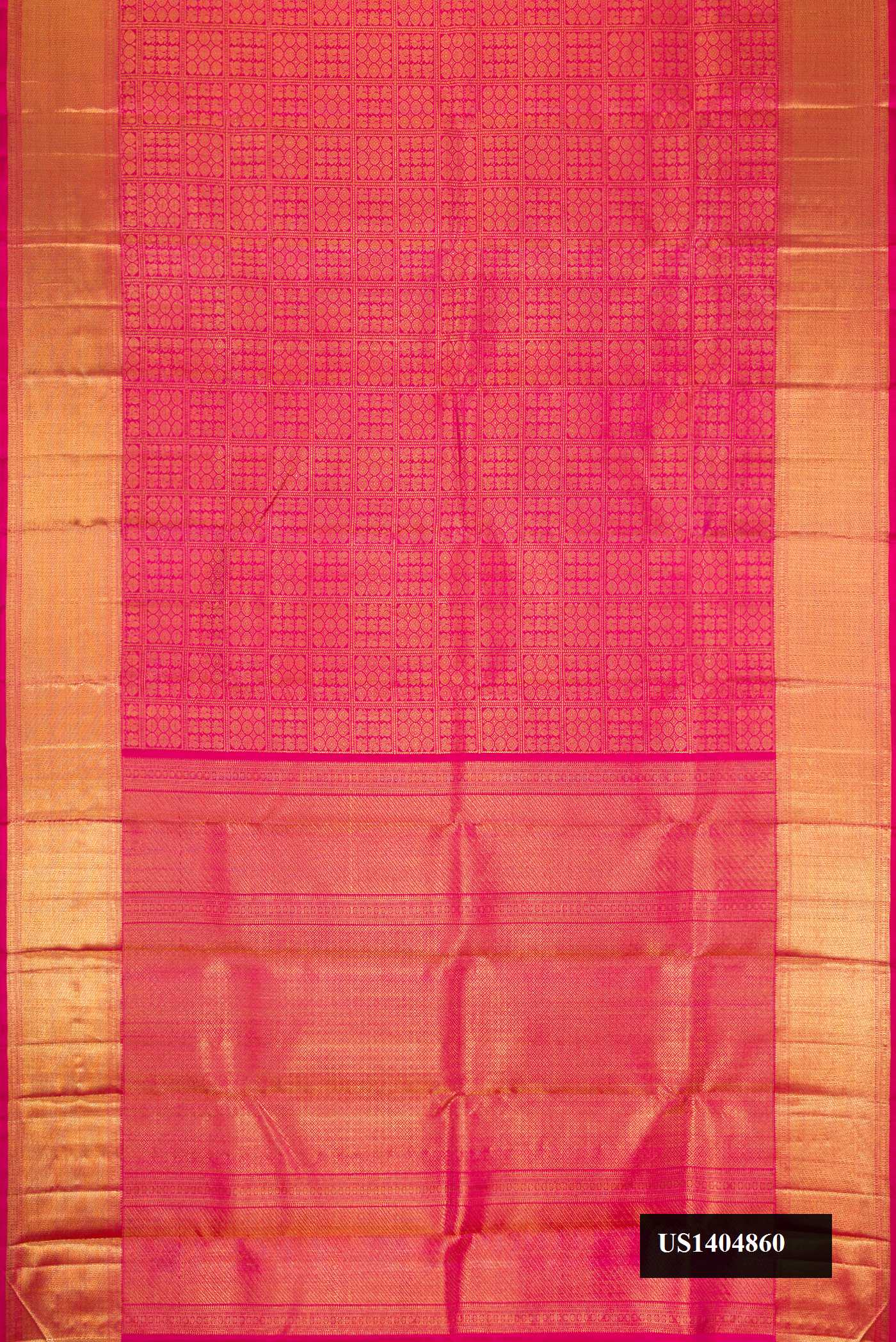Pink Dual Tone Kanchipuram Silk Saree