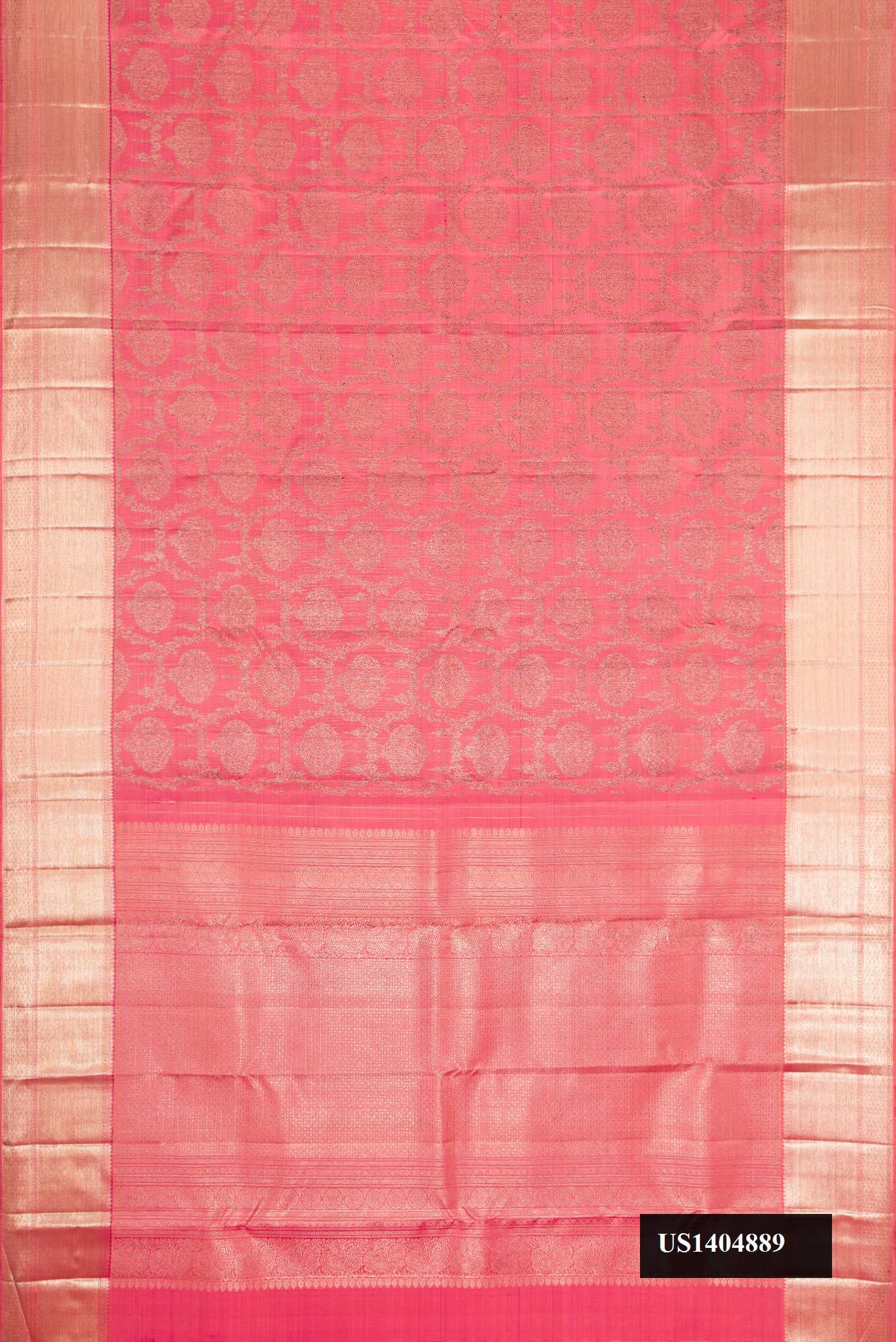 Pink Dual Tone Kanchipuram Silk Saree