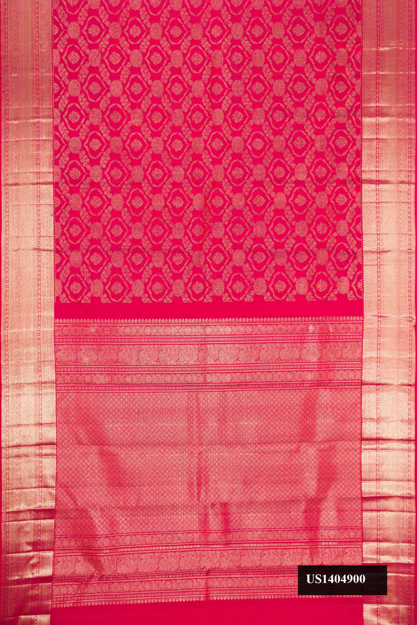 Pink Dual Tone Kanchipuram Silk Saree