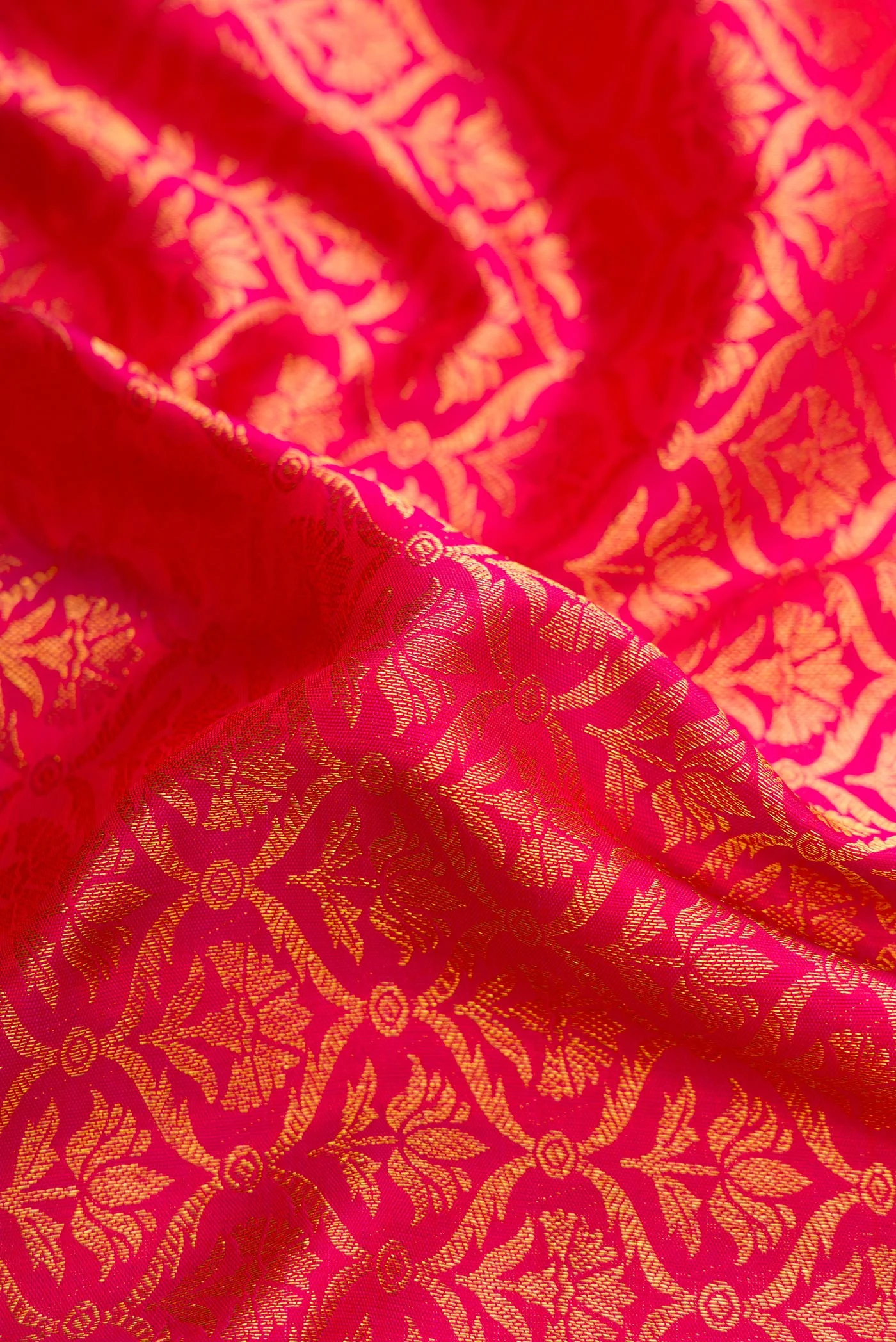 Pink Kanchipuram Silk Saree - Image 2