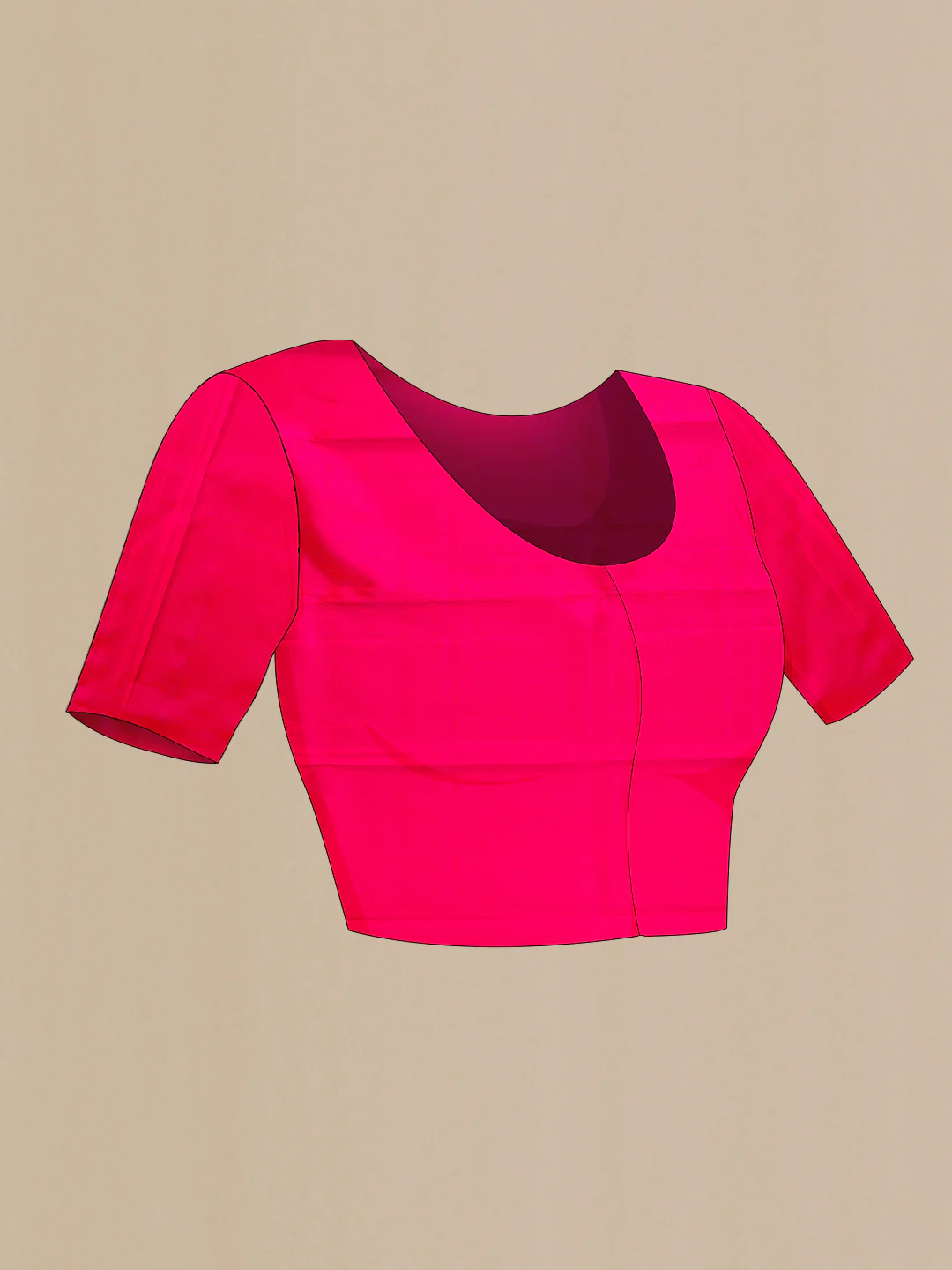 Pink Kanchipuram Silk Saree - Image 5