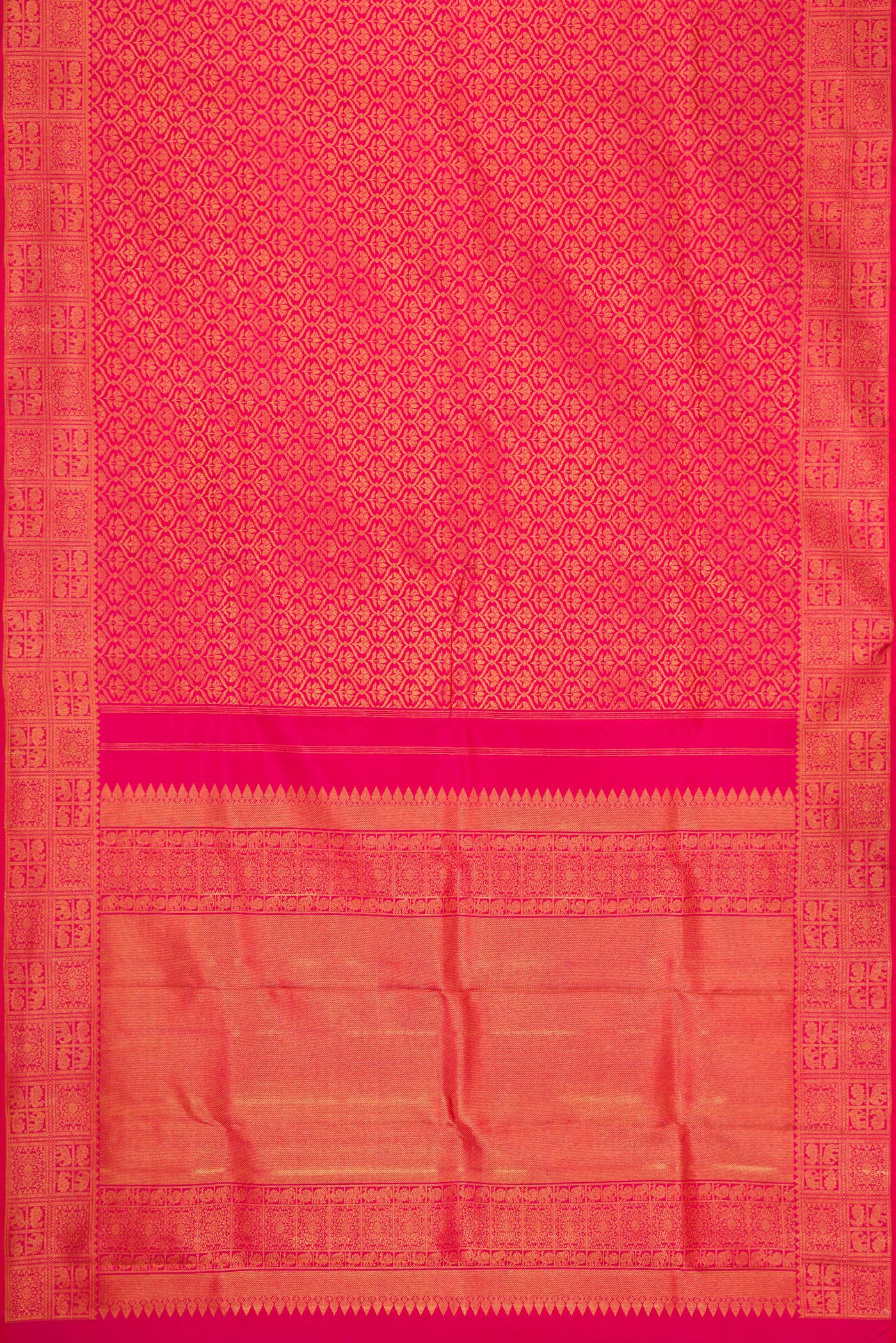 Pink Kanchipuram Silk Saree - Image 6