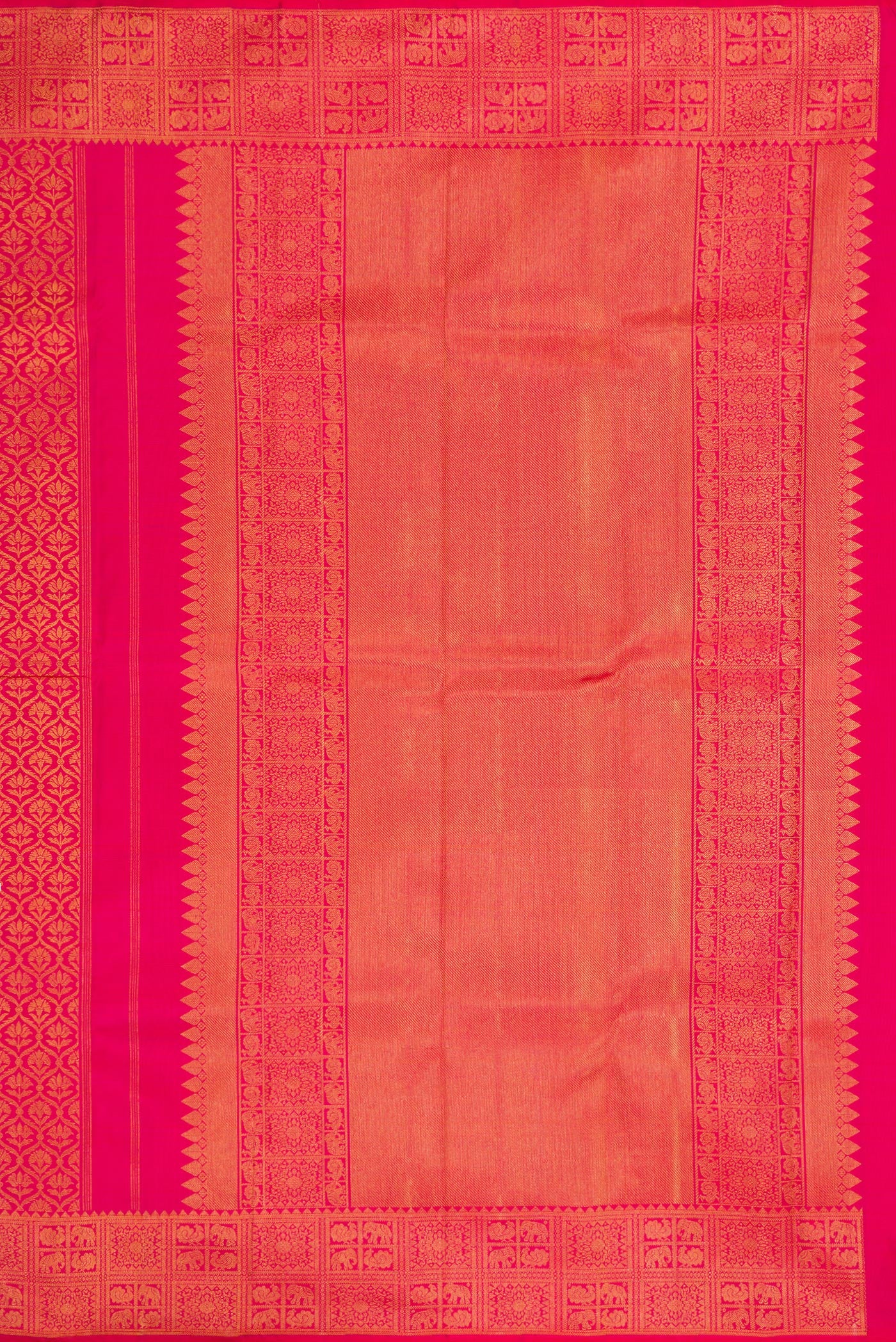 Pink Kanchipuram Silk Saree - Image 7