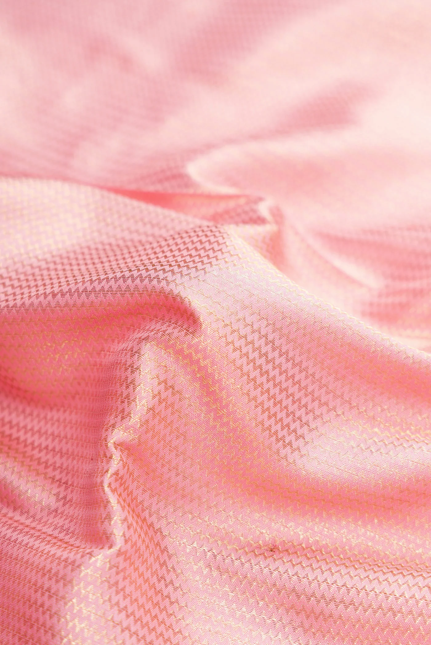 Rose pink Kanchipuram Silk Saree - Image 2