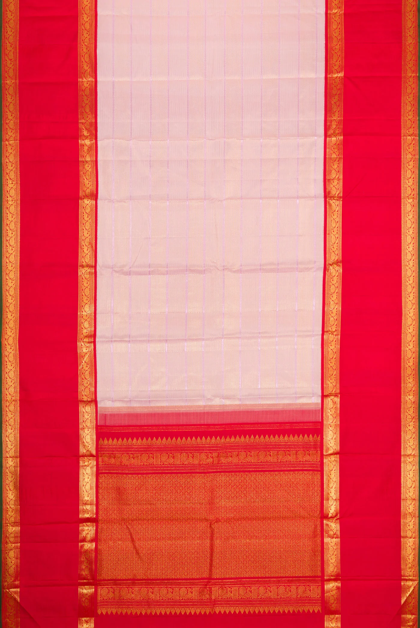 Rose pink Kanchipuram Silk Saree - Image 6