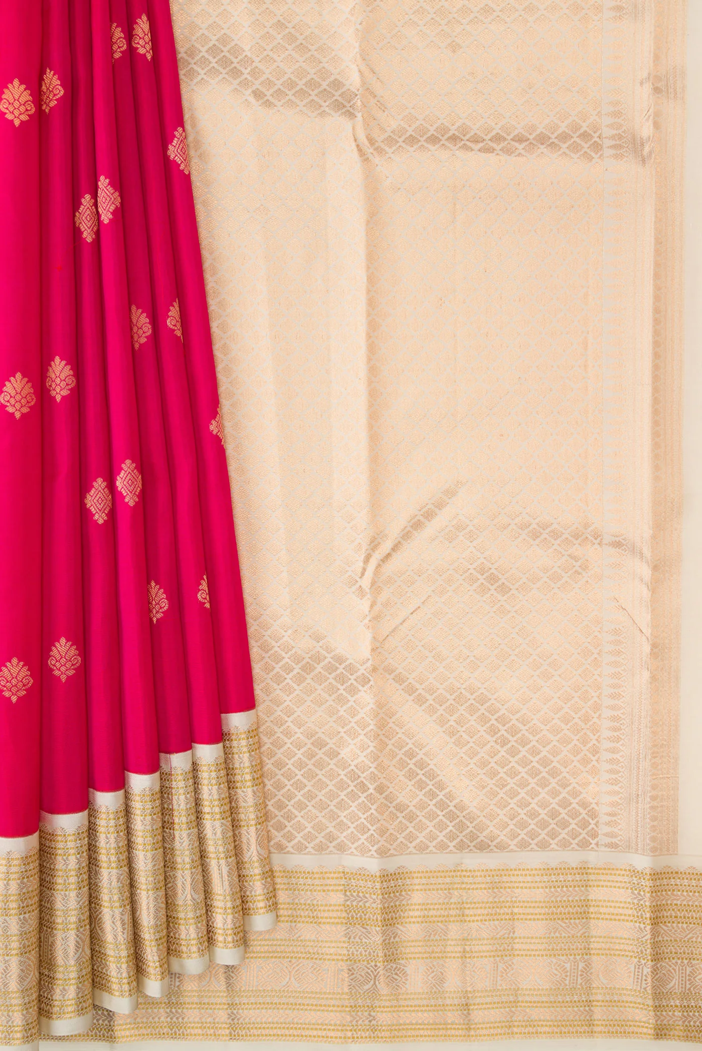 Pink Kanchipuram Silk Saree - Image 4