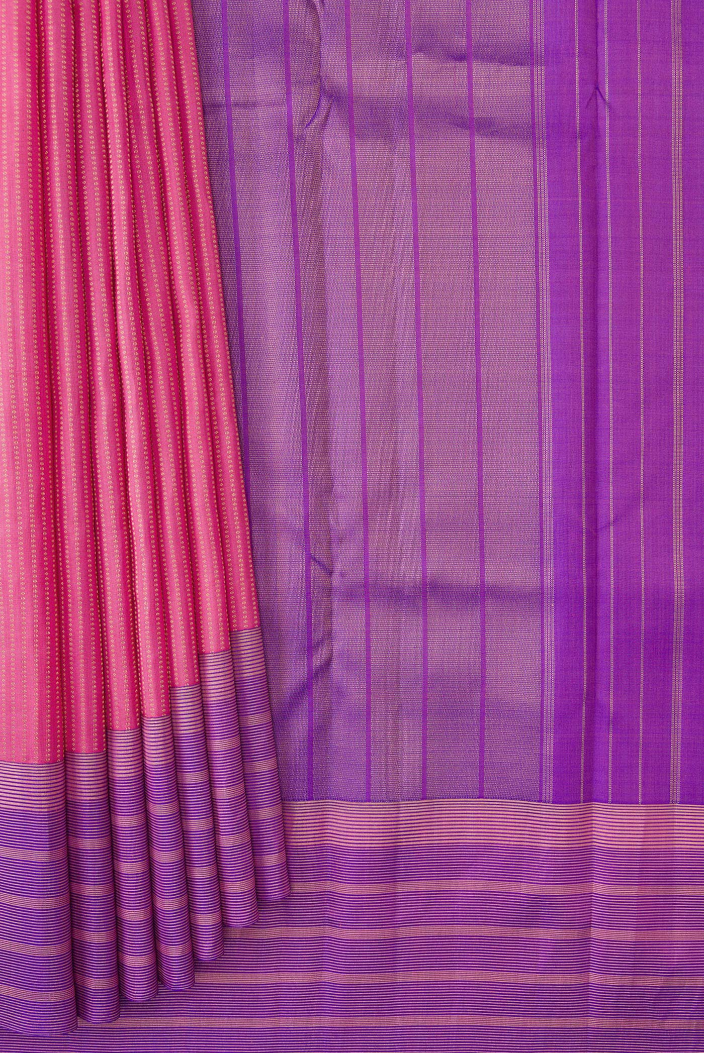 Pink Kanchipuram Silk Saree - Image 4