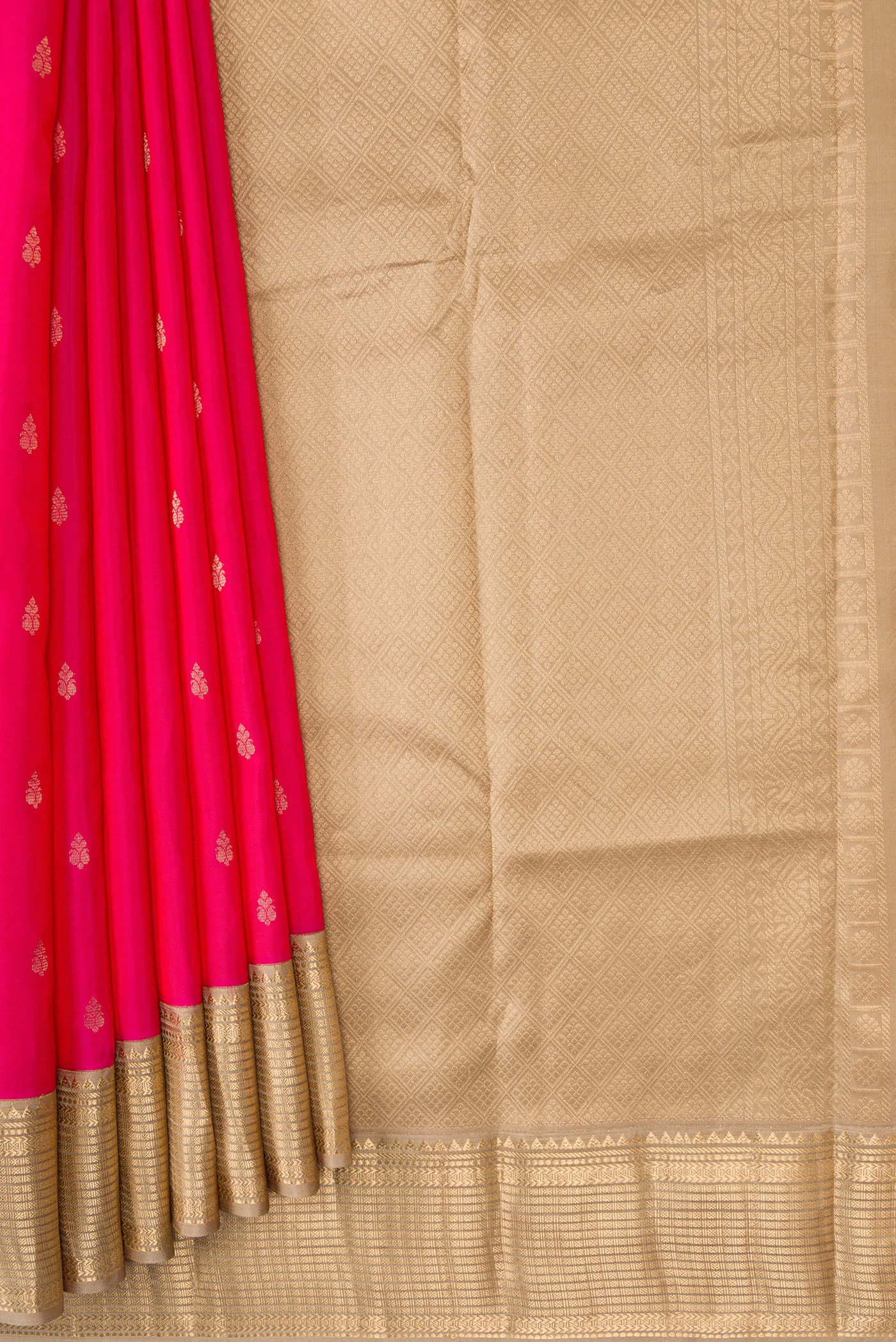 Pink Kanchipuram Silk Saree - Image 4
