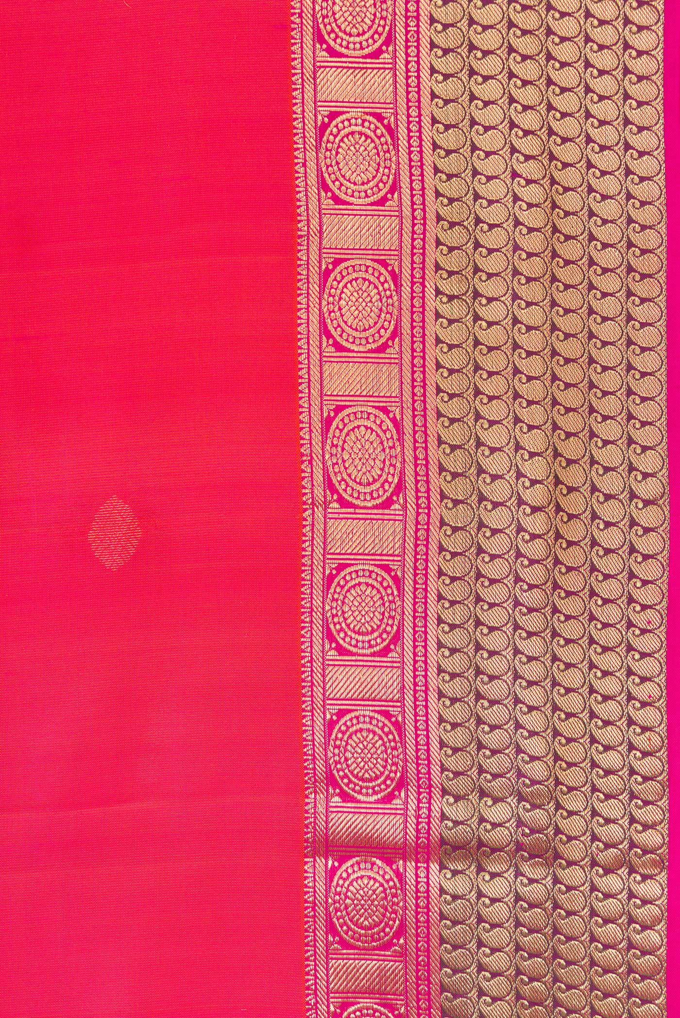 Pink Dual Tone Kanchipuram Silk Saree - Image 3