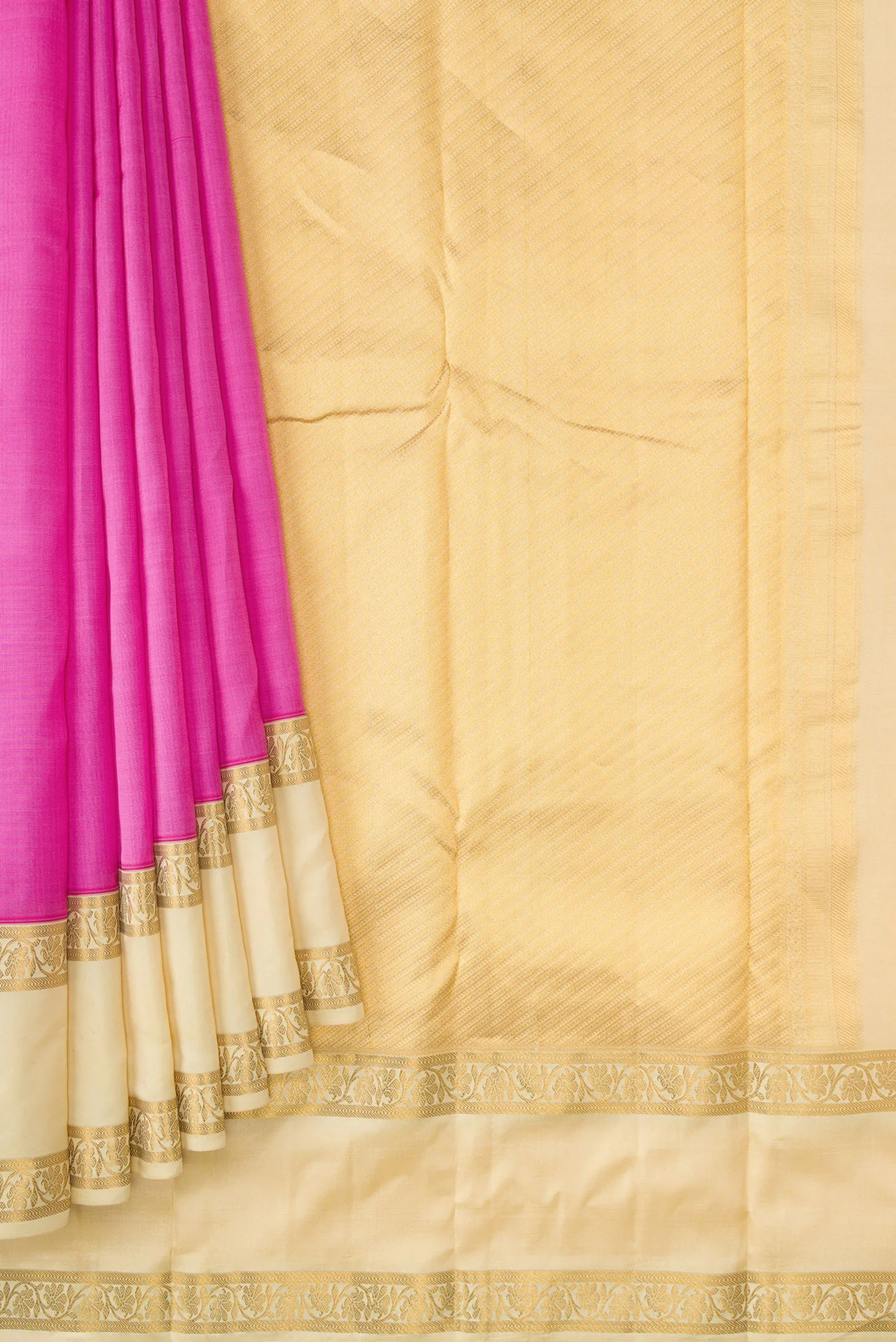 Pink Kanchipuram Silk Saree - Image 4