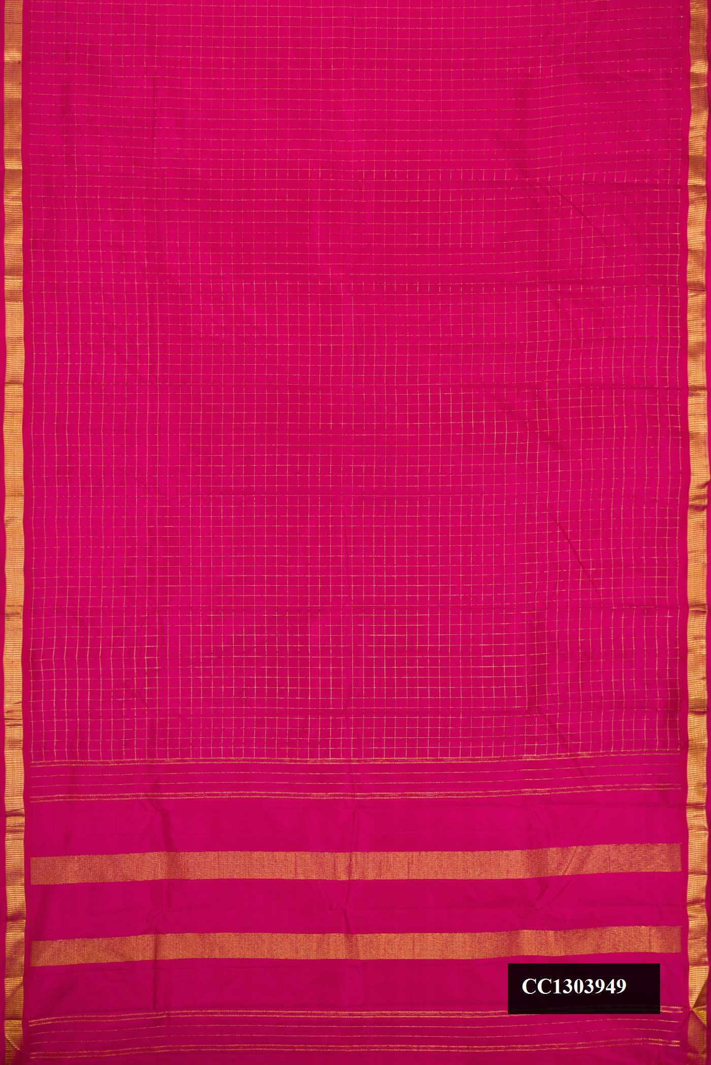 Pink Dual Tone Kanchipuram Silk Saree