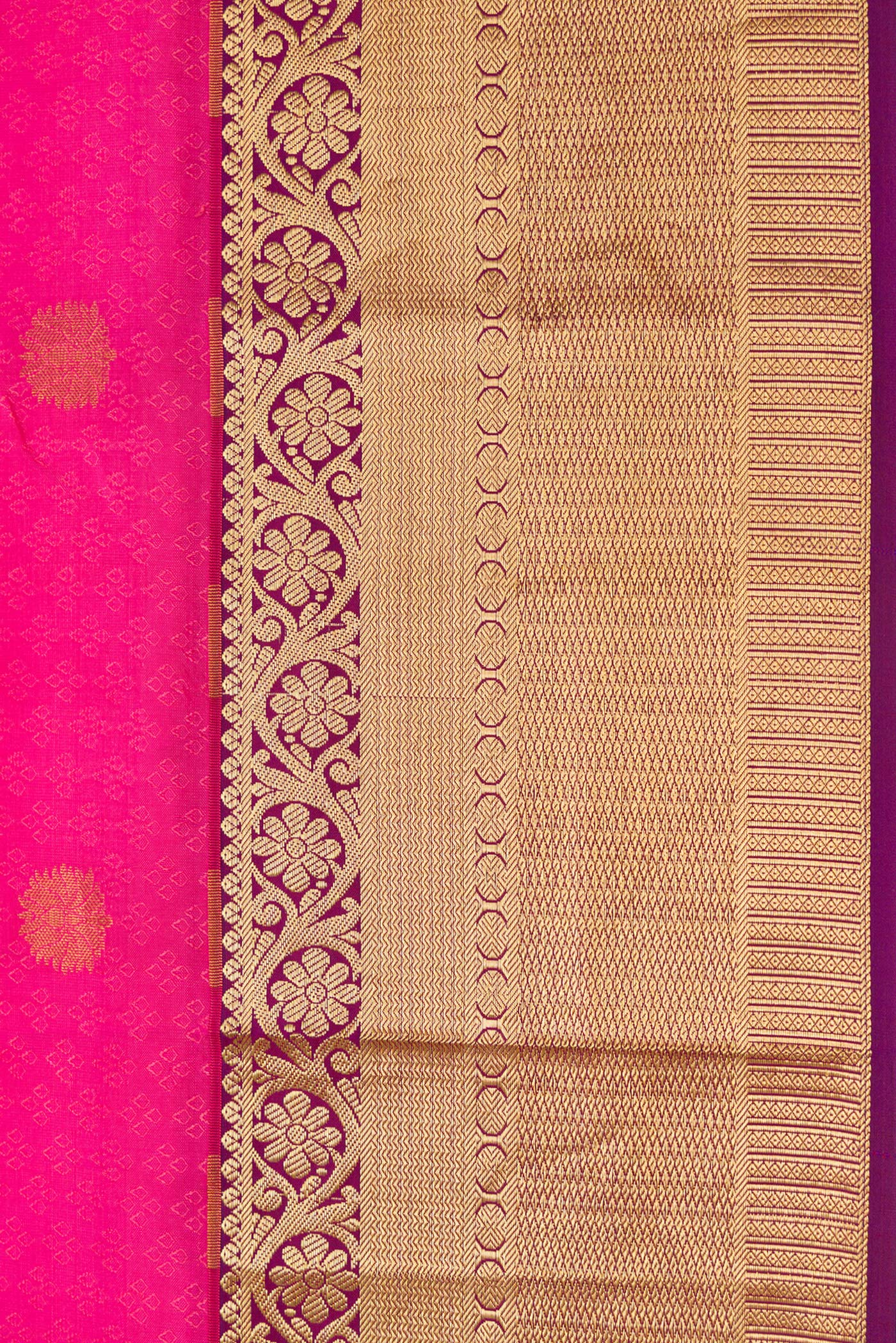 Pink Kanchipuram Silk Saree - Image 3
