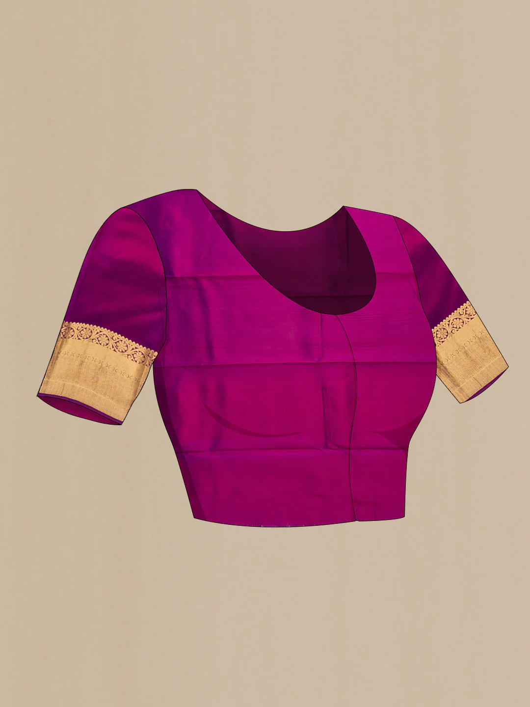 Pink Kanchipuram Silk Saree - Image 5