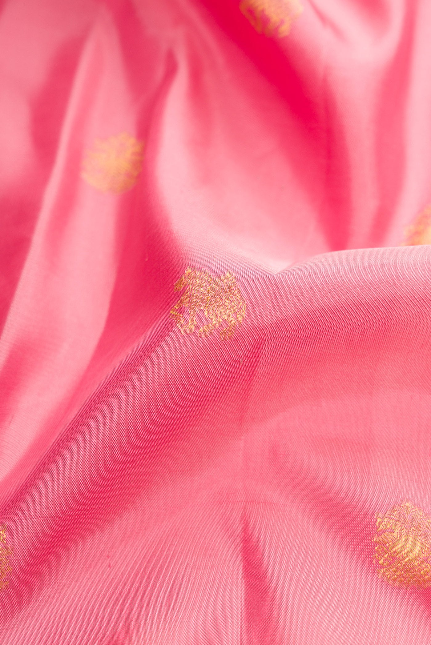 Rose pink Kanchipuram Silk Saree - Image 2