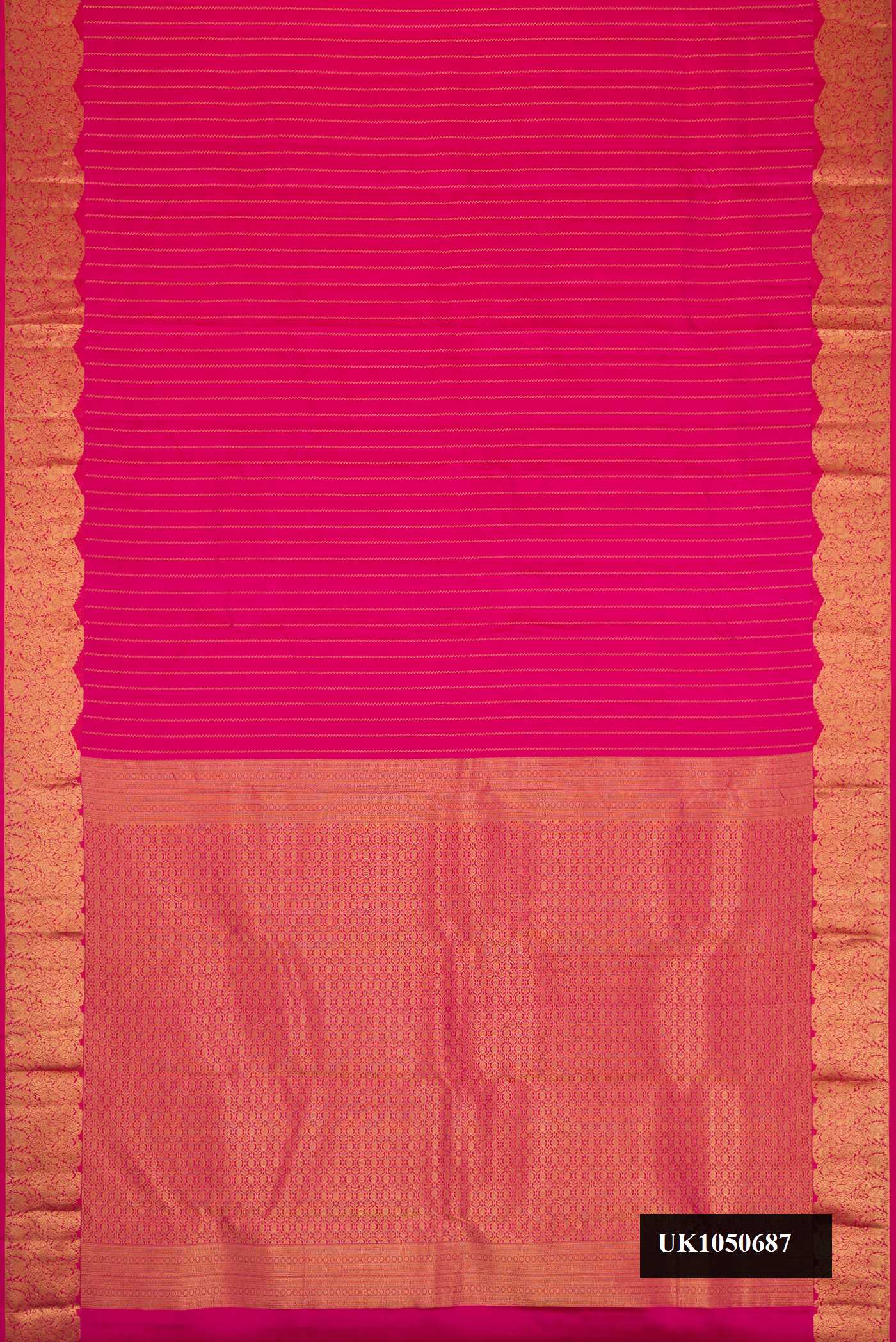 Pink Dual Tone Kanchipuram Silk Saree