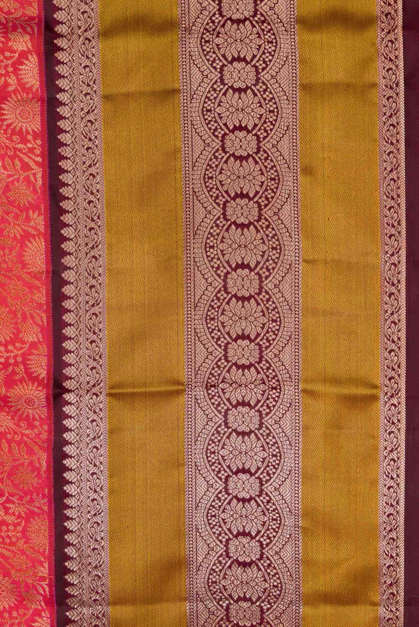 Pink Dual Tone Kanchipuram Silk Saree - Image 11