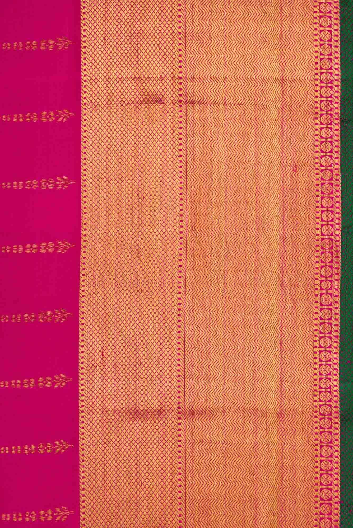Pink Dual Tone Kanjivaram Silk Saree - Image 5
