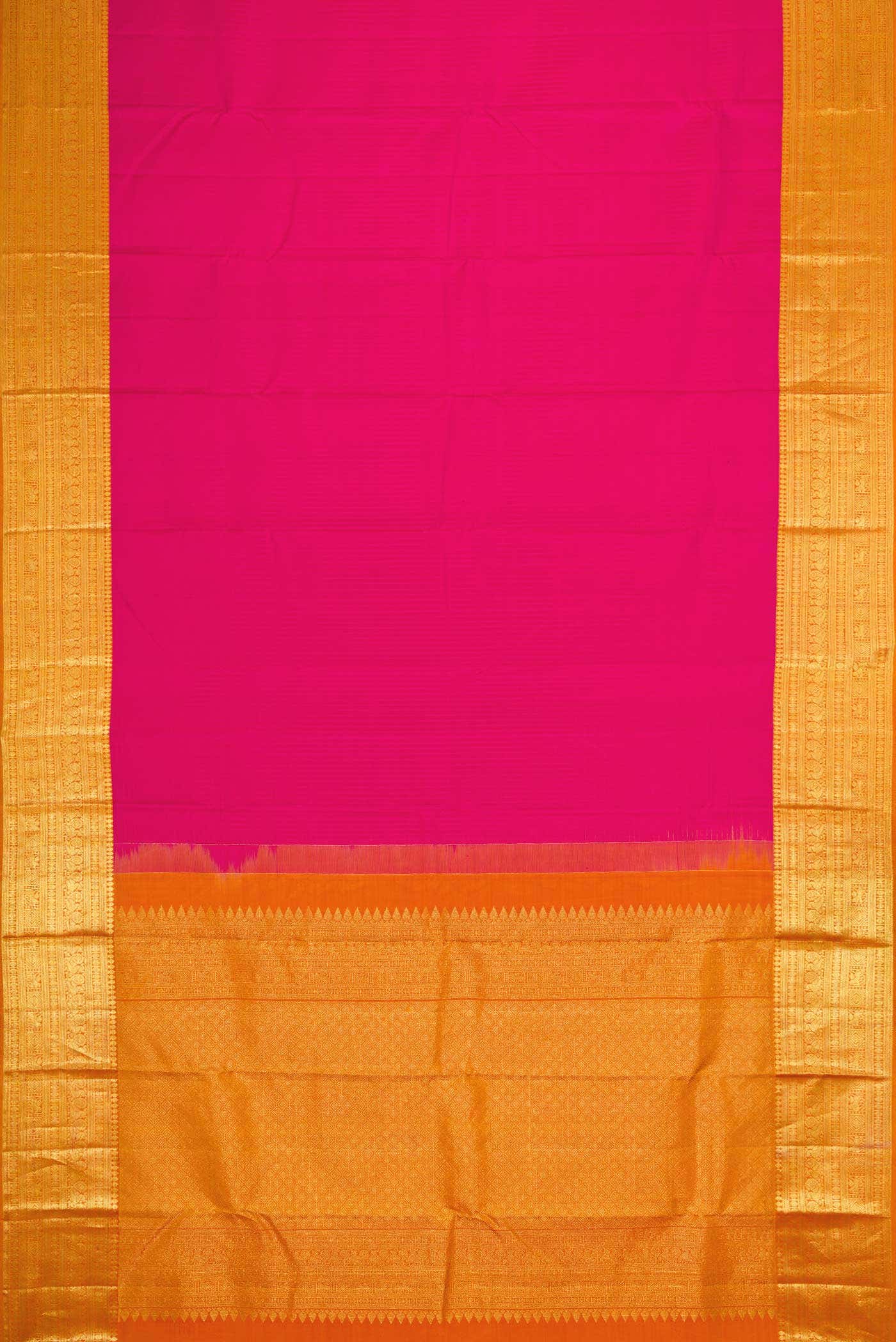 Pink Dual Tone Kanchipuram Silk Saree - Image 4