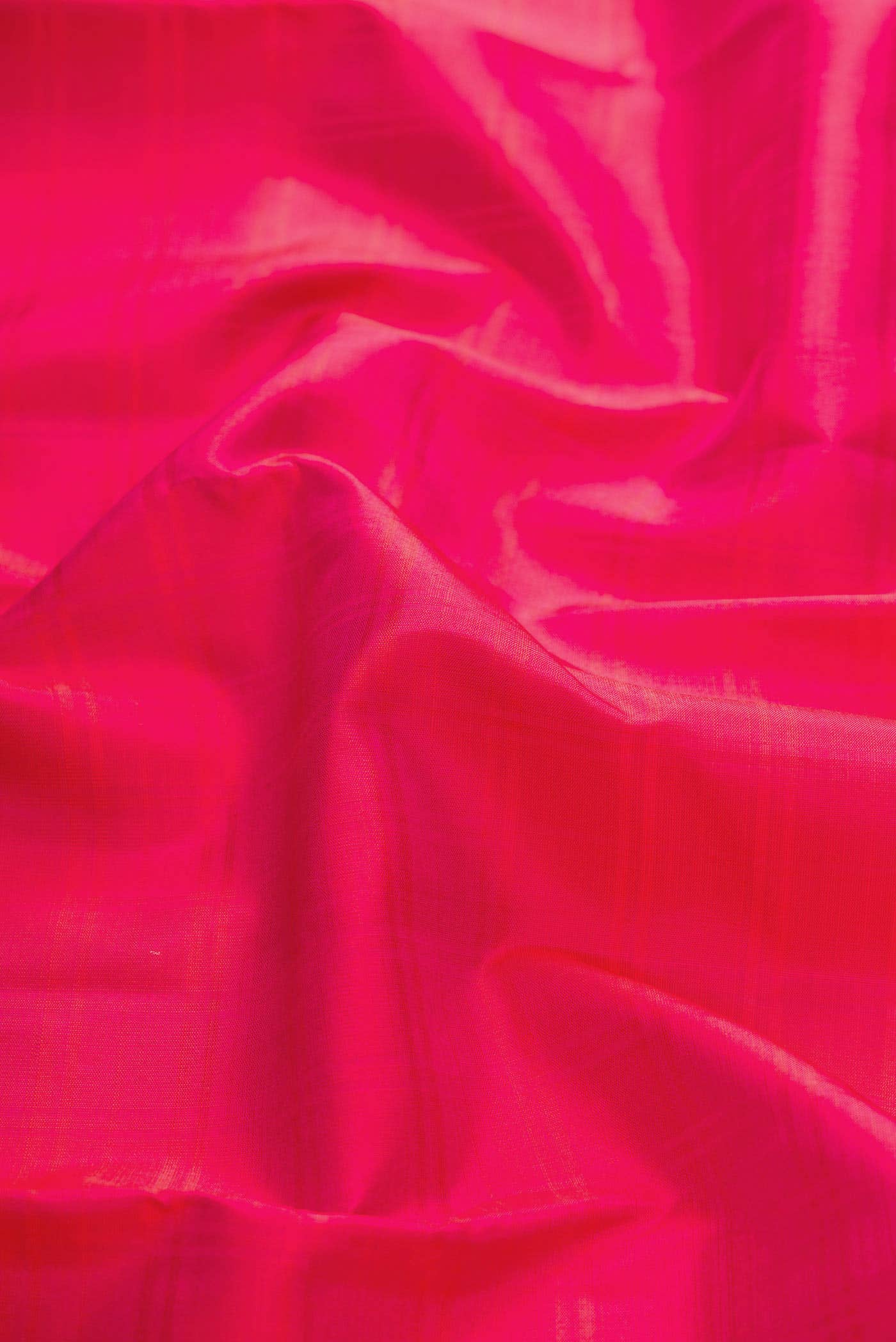 Pure Silk Pure Zari Pink Dual Tone Kanchipuram Saree - Image 3