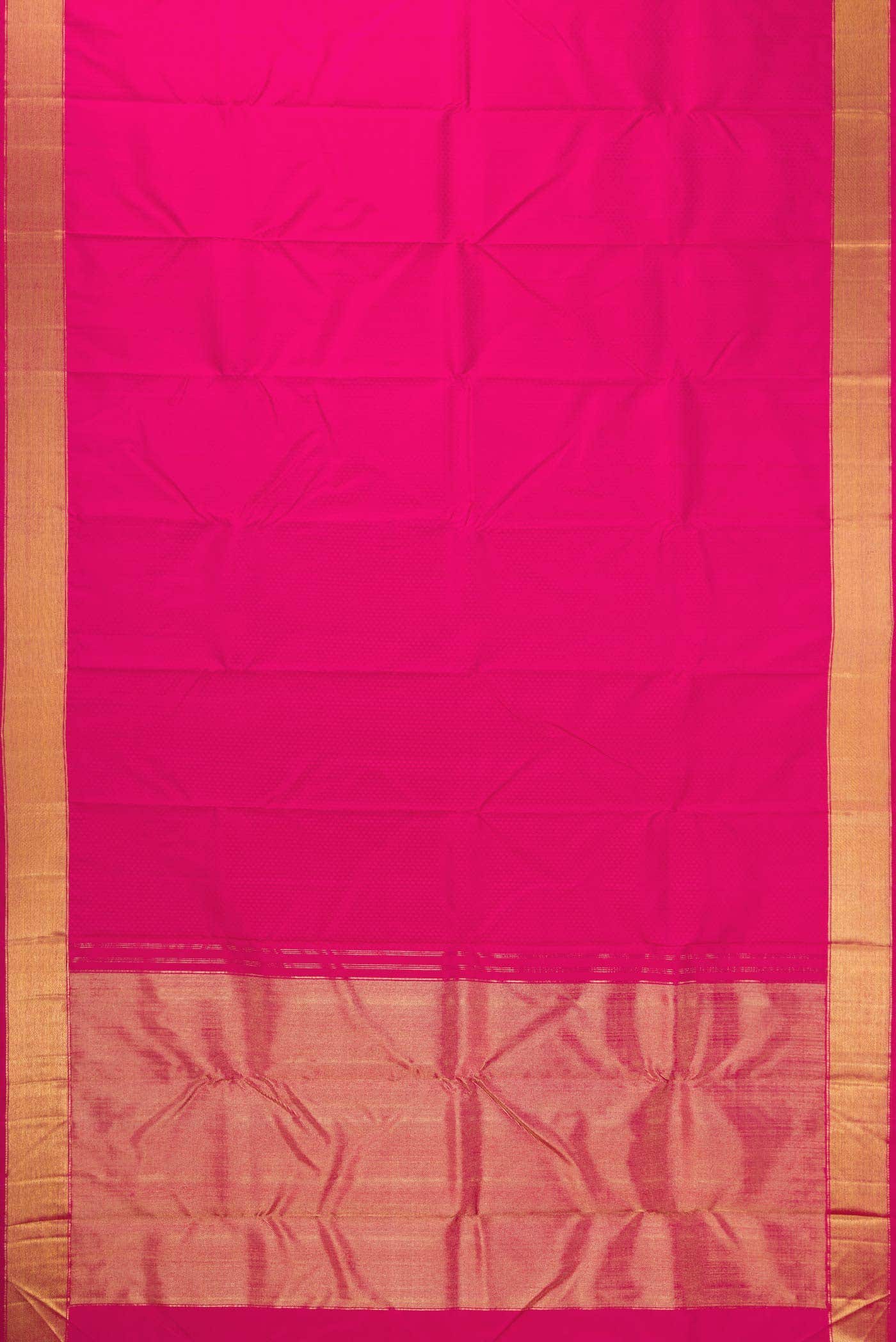 Pure Silk Pure Zari Pink Dual Tone Kanchipuram Saree - Image 4