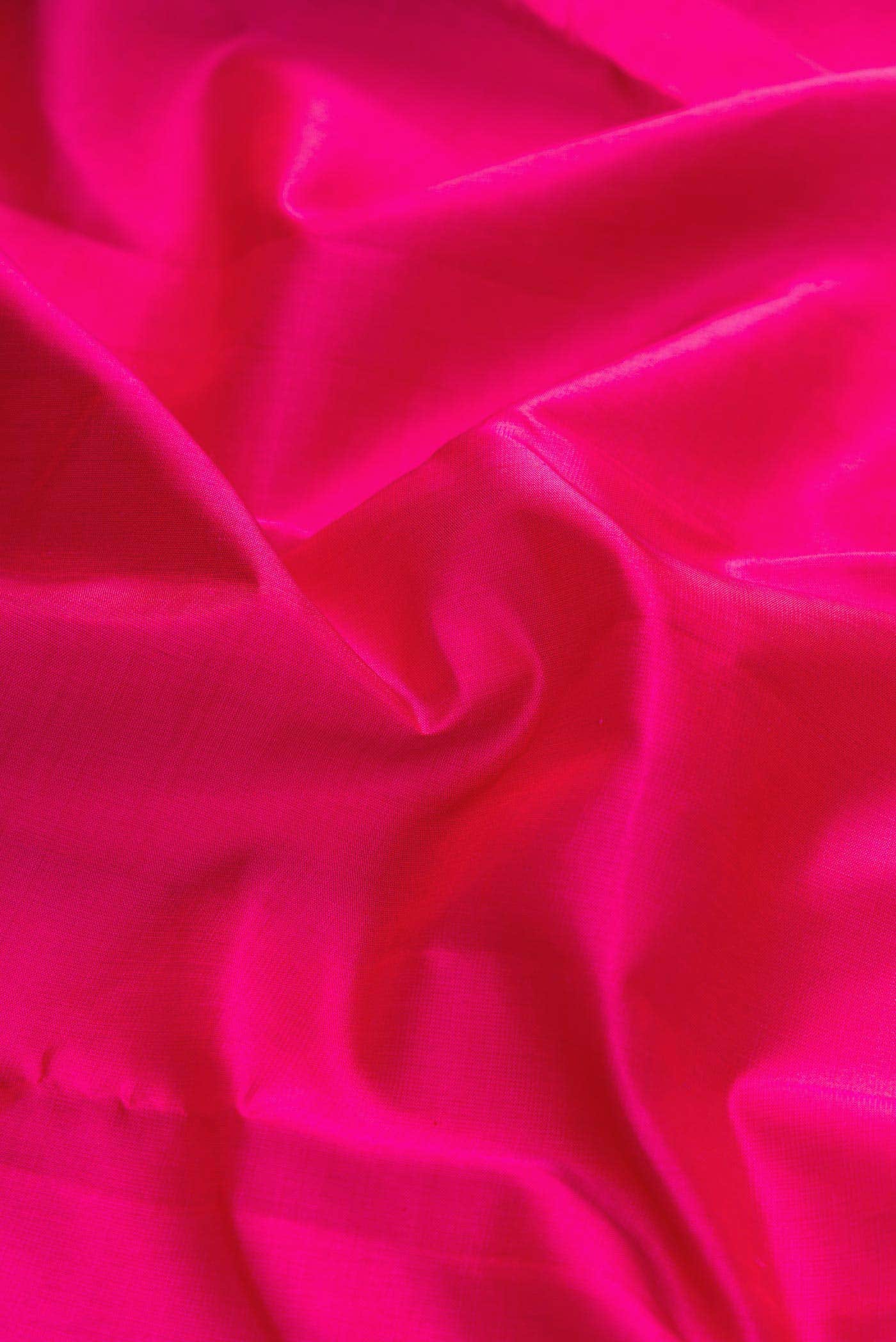 Pure Silk Pure Zari Pink Dual Tone Kanjivaram Saree - Image 3