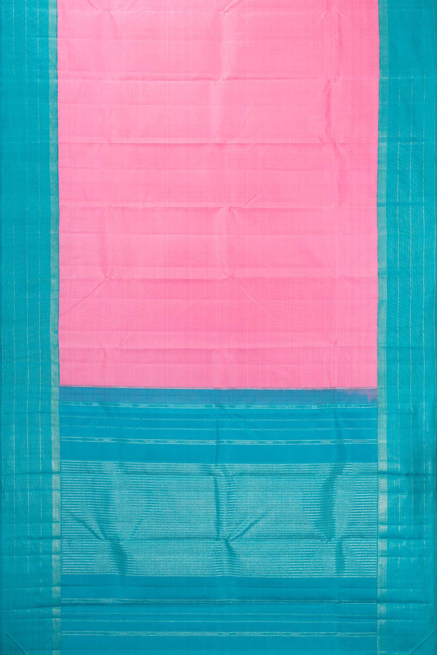 Pink Dual Tone Kanjivaram Silk Saree - Image 4
