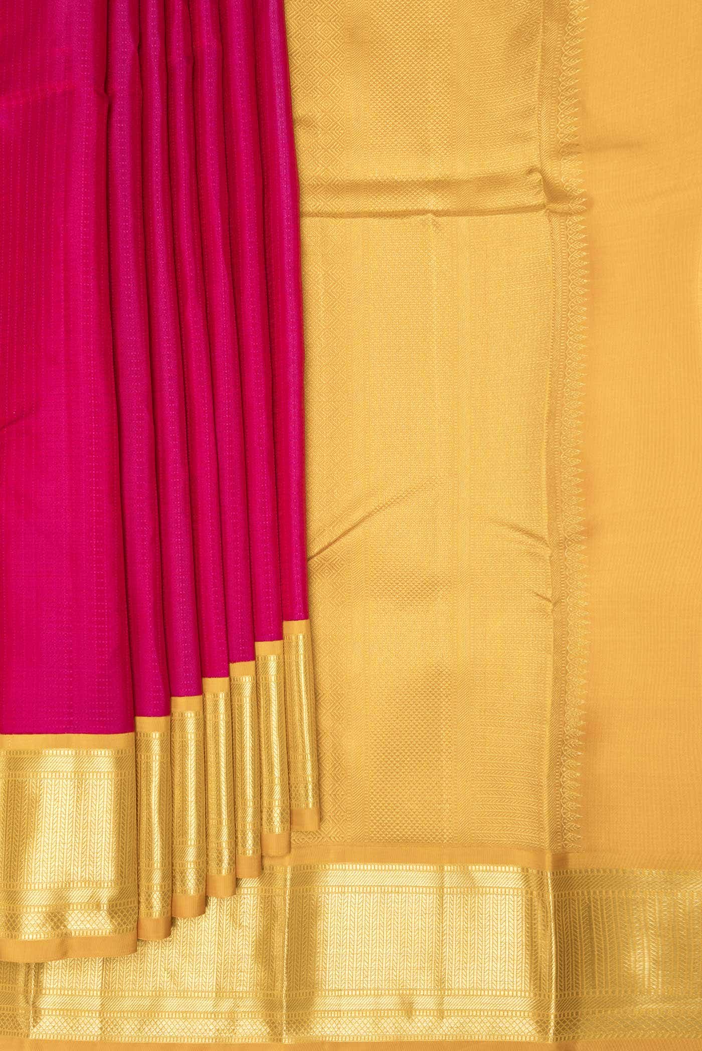 Pink Dual Tone Kanjivaram Silk Saree - Image 2