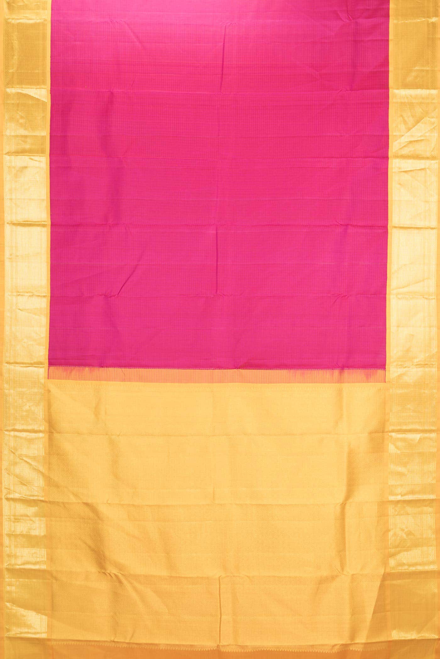 Pink Dual Tone Kanjivaram Silk Saree - Image 4