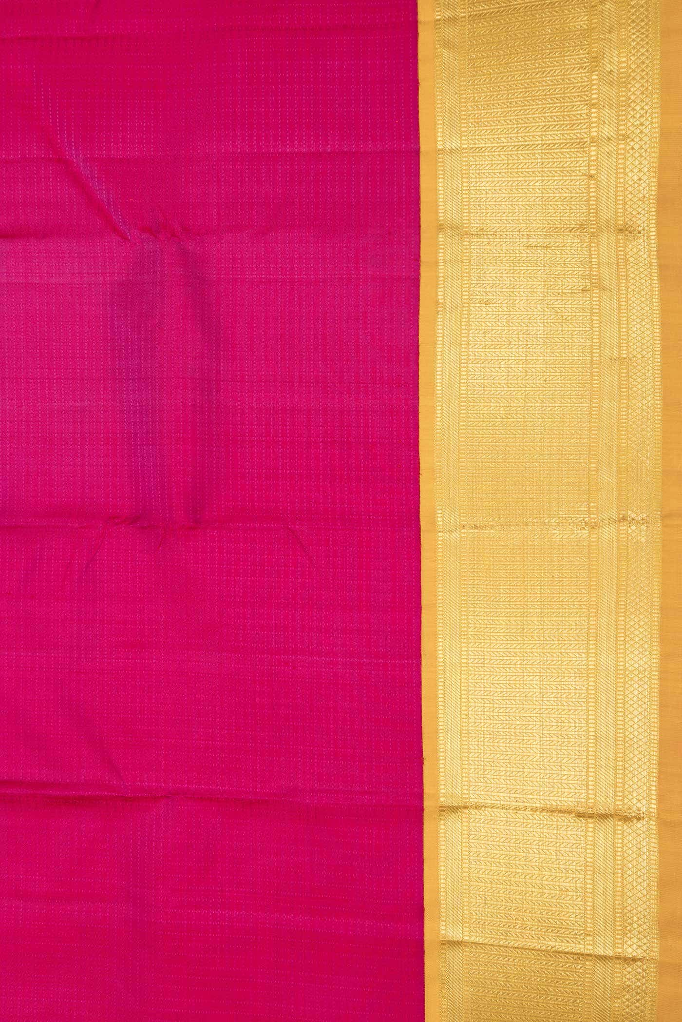 Pink Dual Tone Kanjivaram Silk Saree - Image 5