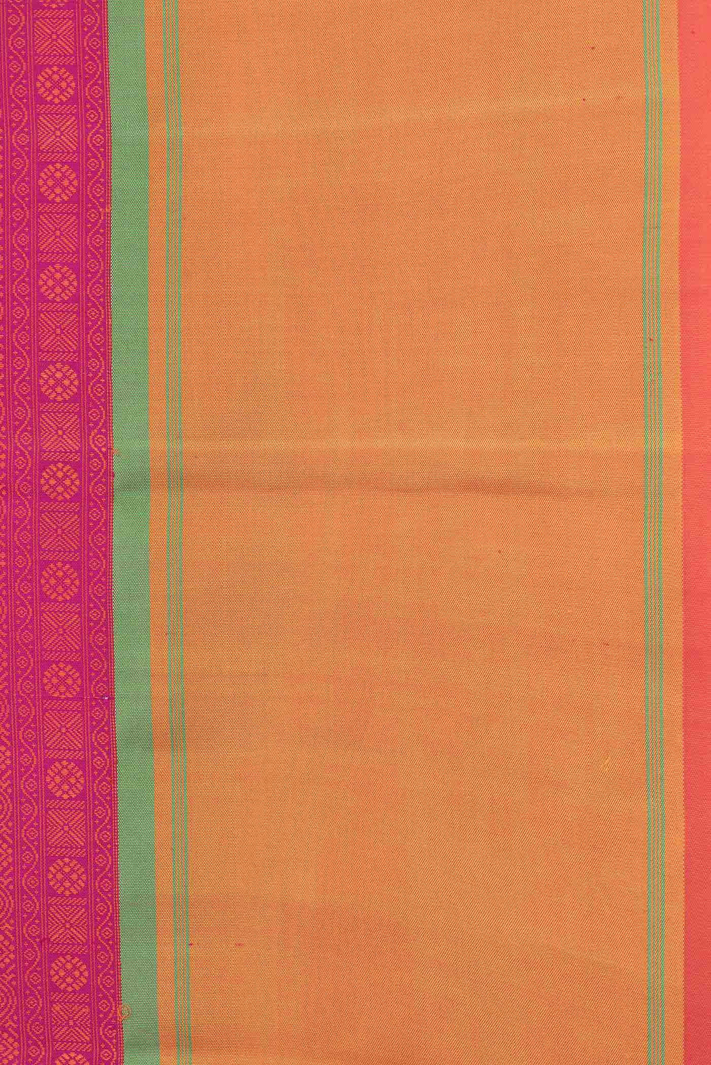 Pink Dual Tone Kanjivaram Saree - Image 3