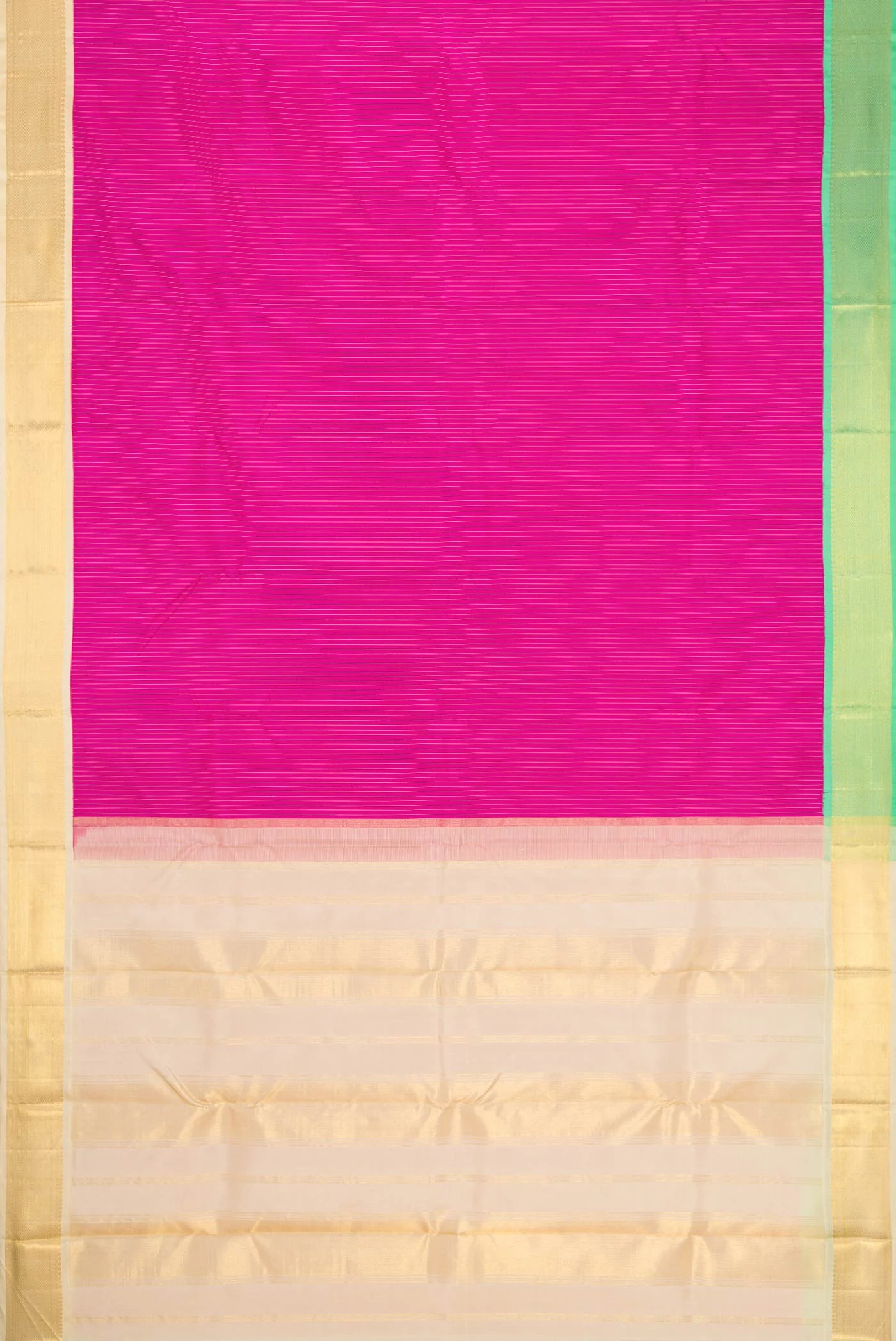 Rani Pink Kanjivaram Silk Saree - Image 6
